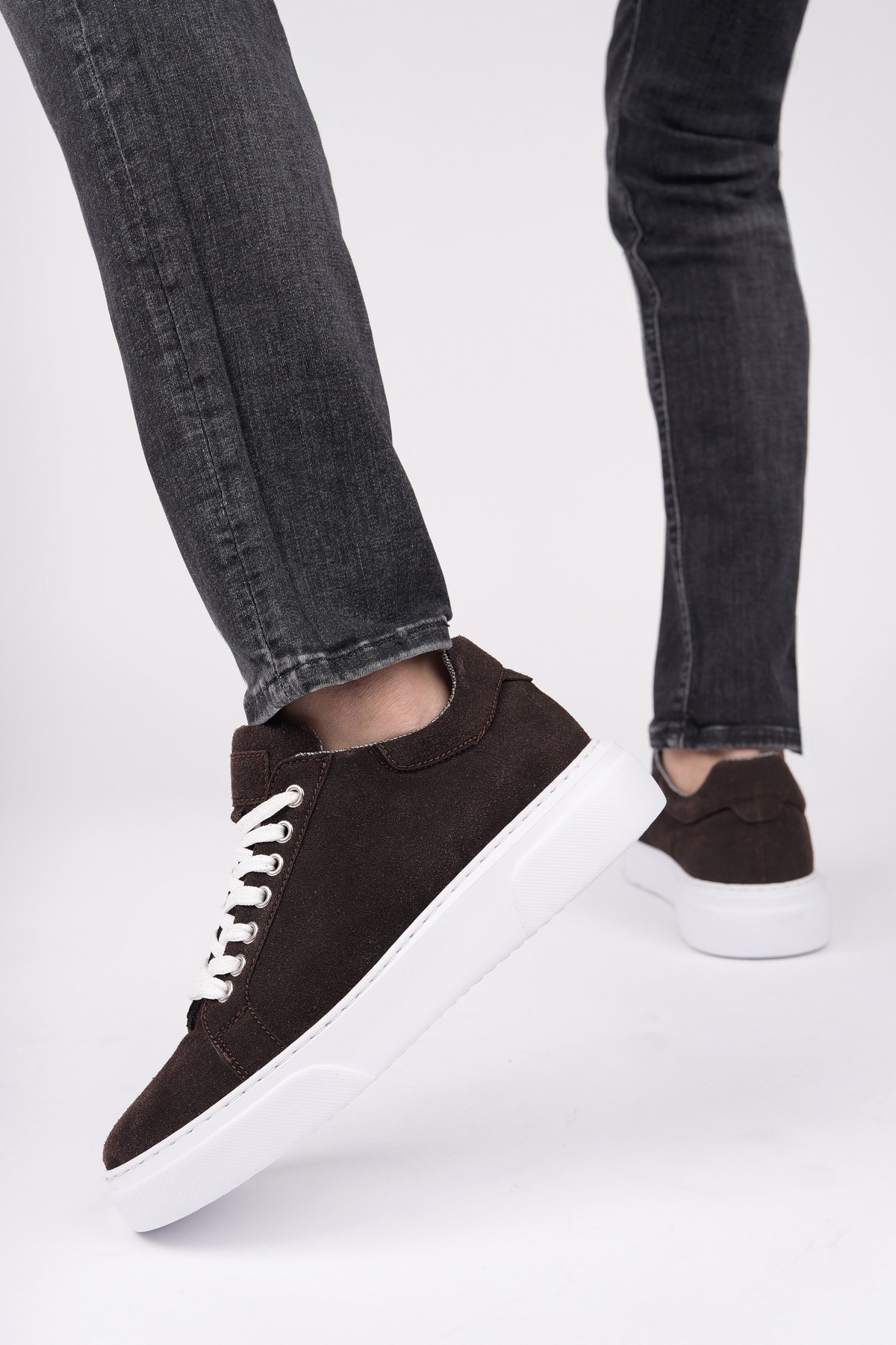 ZEYN Kalın Taban Bağcıklı Erkek Günlük Sneaker Spor Ayakkabı - Görsel 7