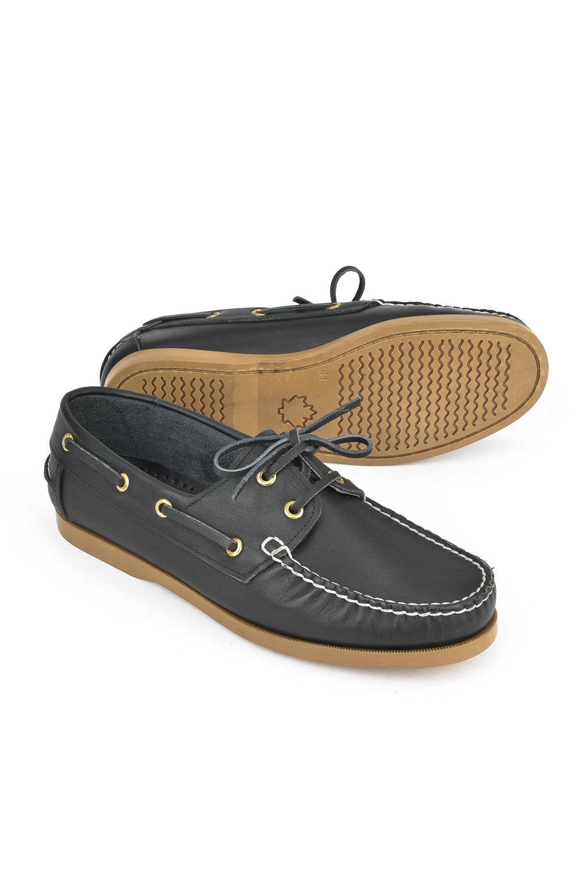 Erkek Hakiki Deri Günlük Ayakkabı 151423Z33 Siyah - Görsel 5