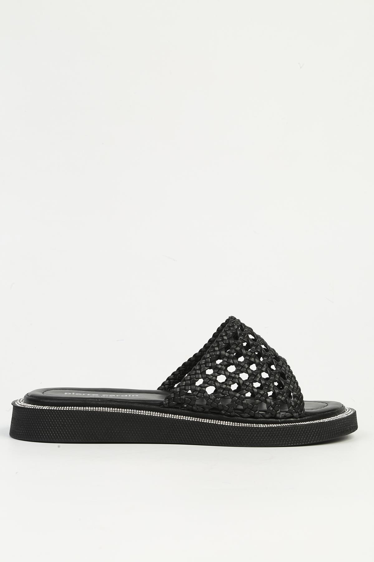 Siyah Örgü Kadın Terlik PC-7507 - Görsel 2