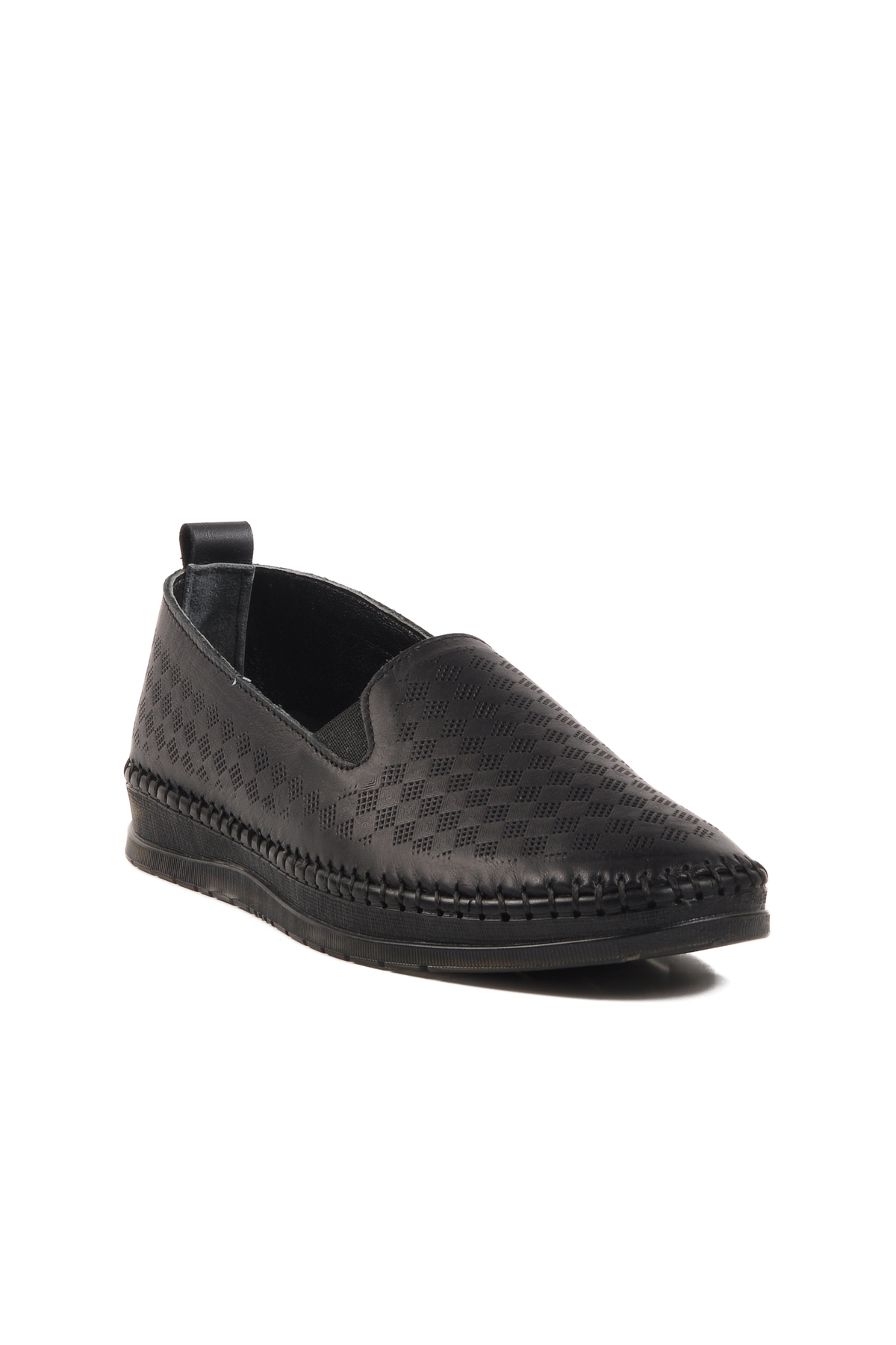 Siyah Hakiki Deri Kadın Casual Ayakkabı 510 Z - Görsel 4