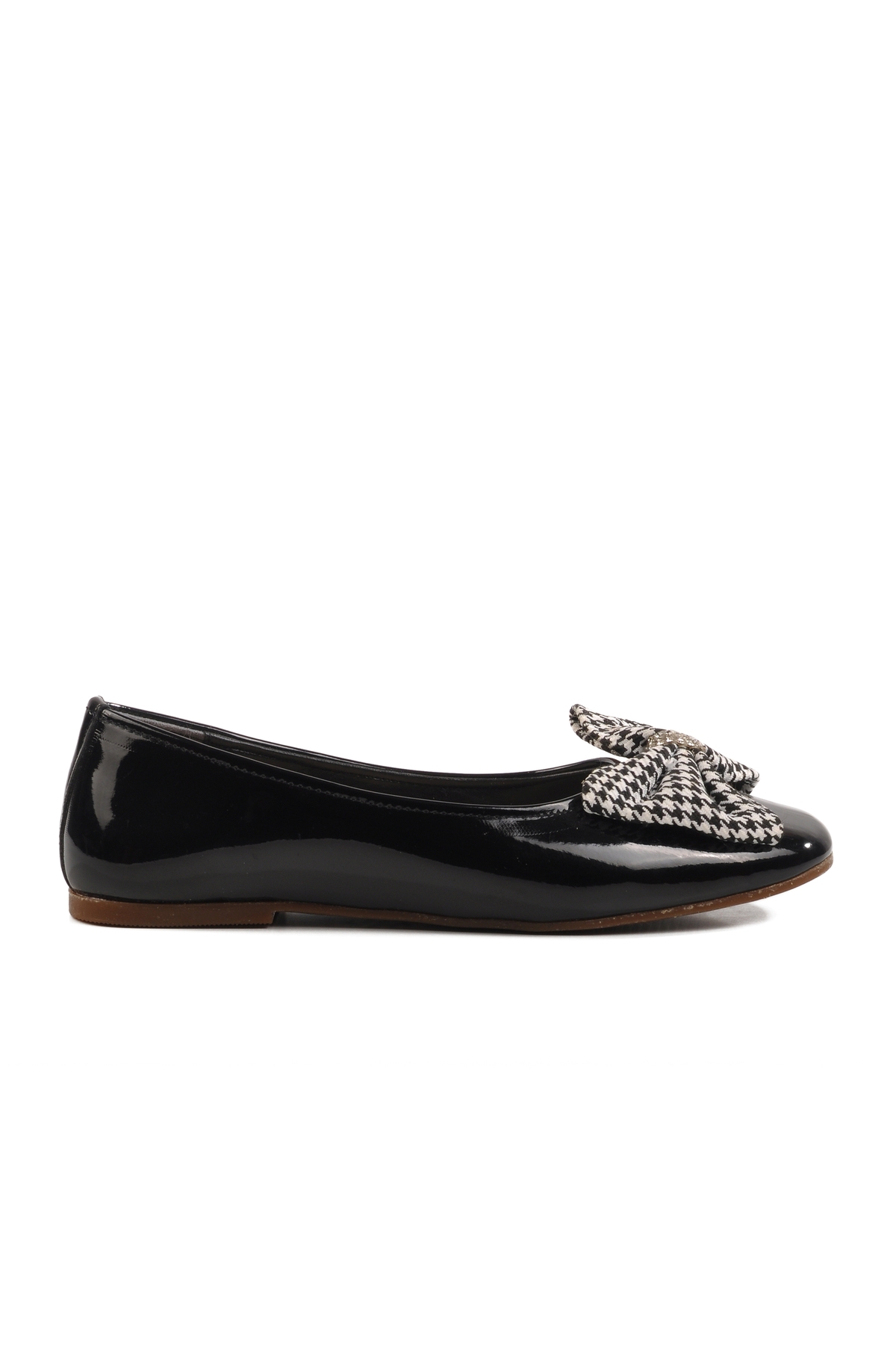 Siyah Rugan Fiyonk Kurdeleli Kız Çocuk Babet 180 F - Görsel 2