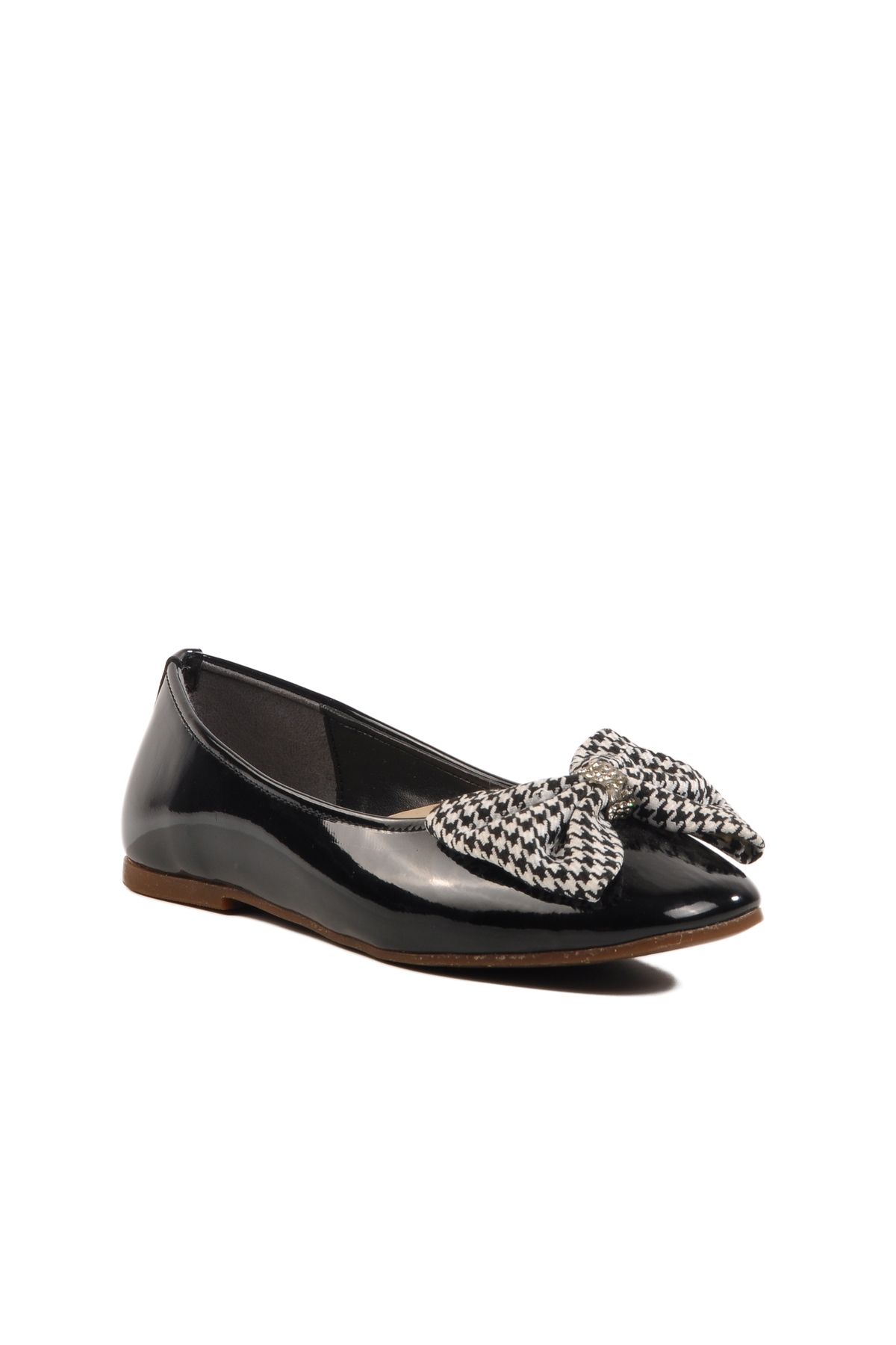 Siyah Rugan Fiyonk Kurdeleli Kız Çocuk Babet 180 F - Görsel 4