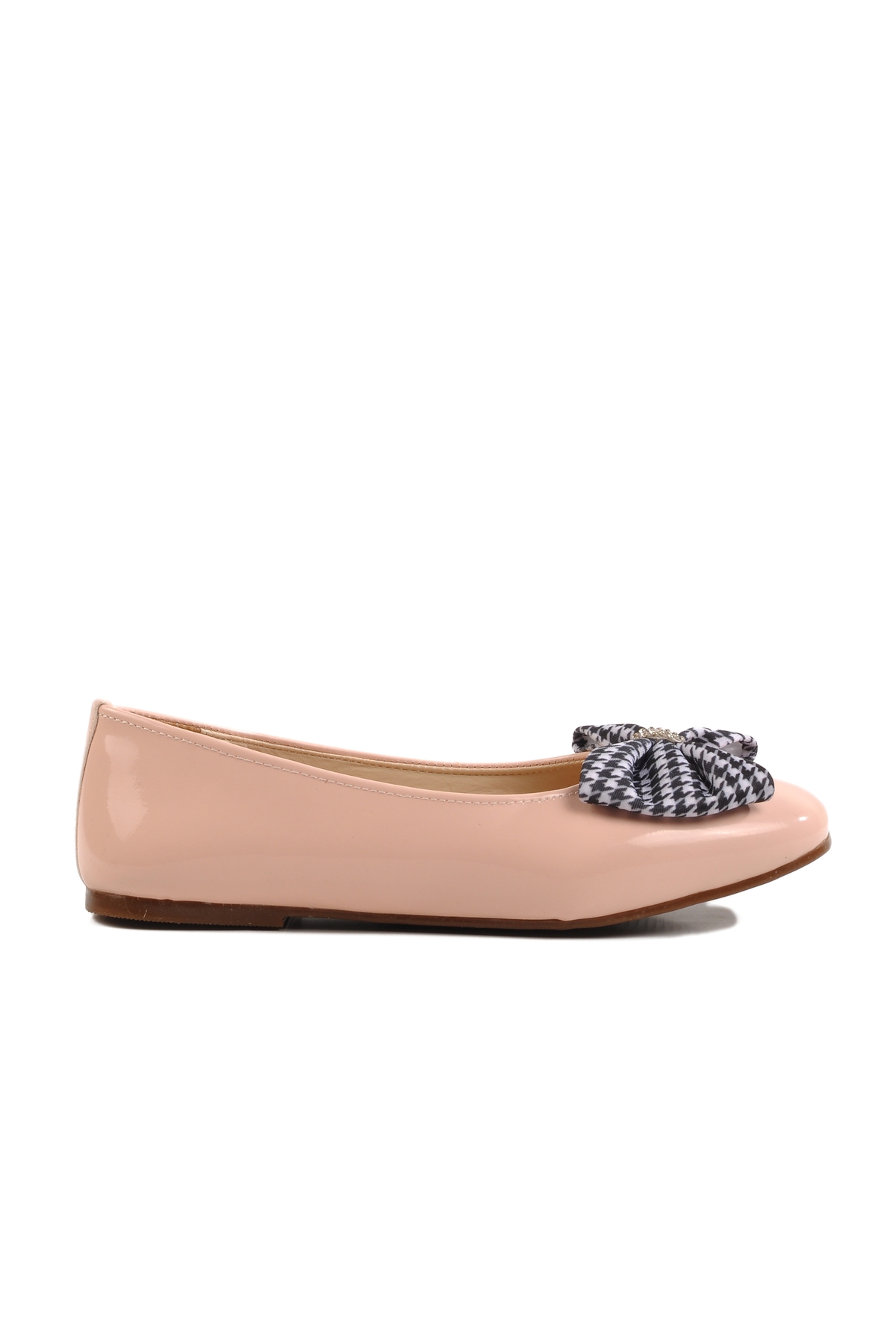 Pudra Rugan Fiyonk Kurdeleli Kız Çocuk Babet 180 F - Görsel 2