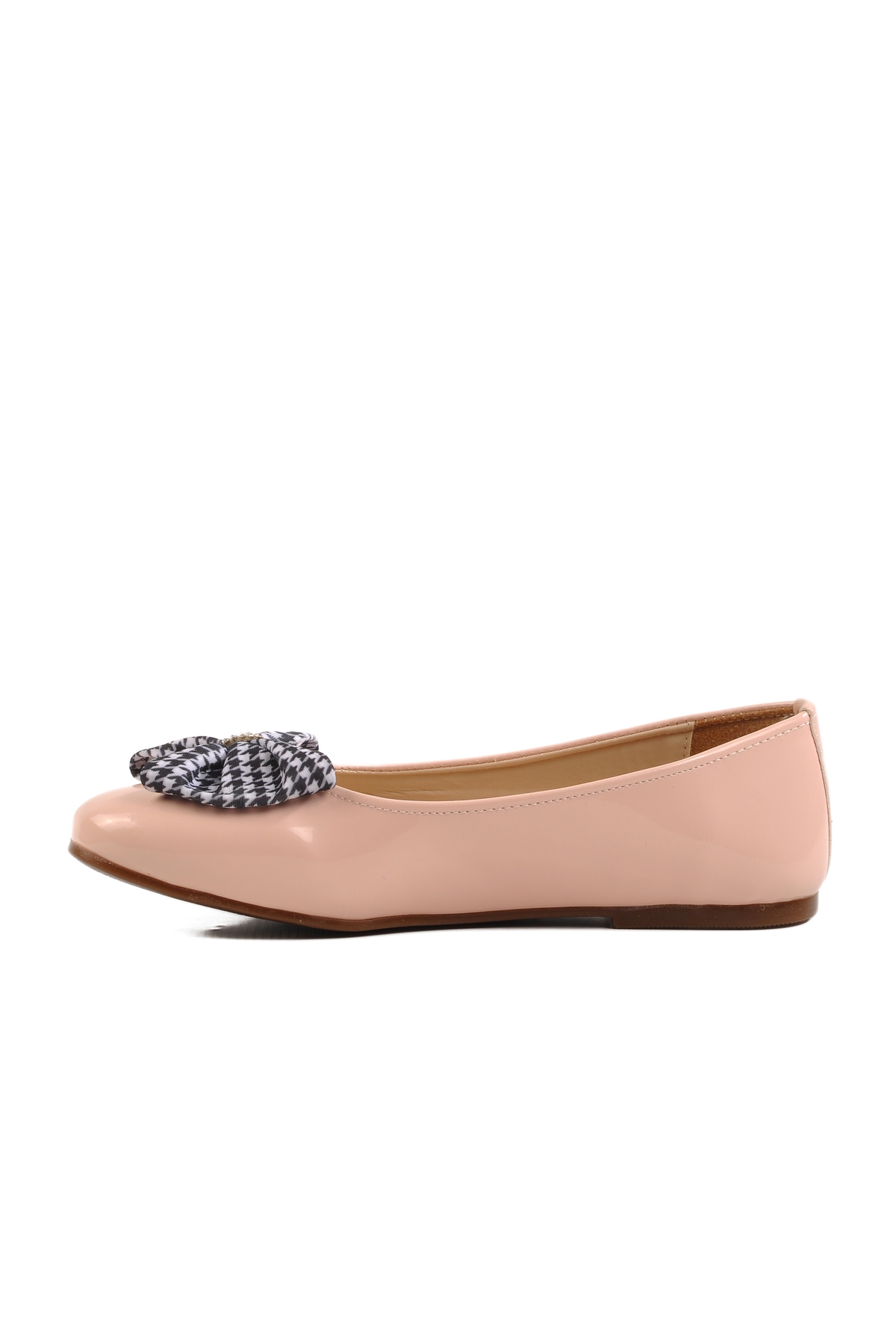 Pudra Rugan Fiyonk Kurdeleli Kız Çocuk Babet 180 F - Görsel 3