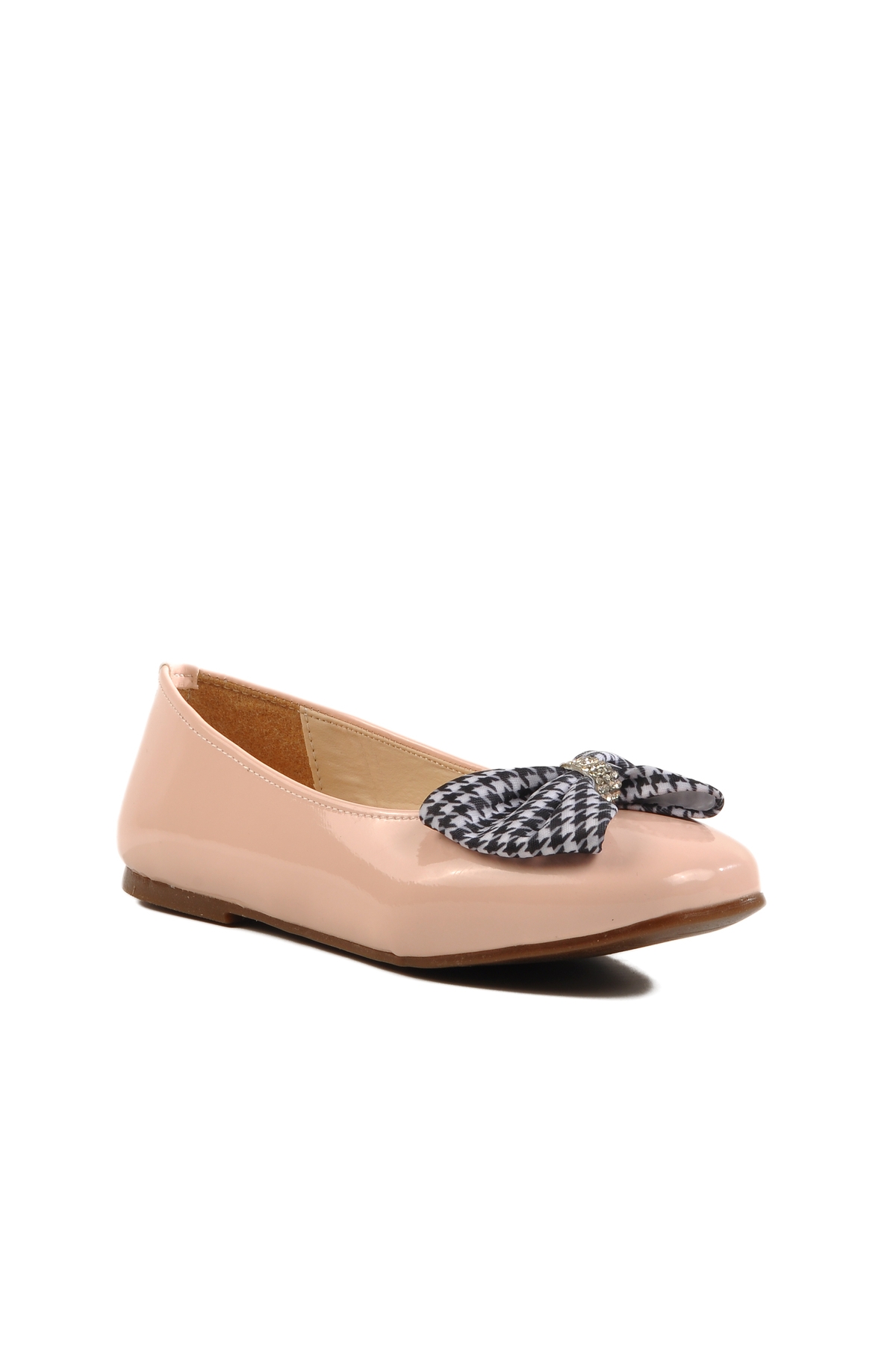 Pudra Rugan Fiyonk Kurdeleli Kız Çocuk Babet 180 F - Görsel 4