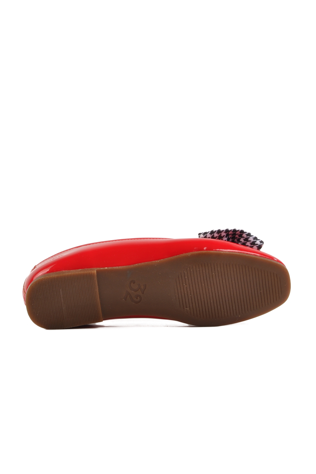 Kırmızı Rugan Fiyonk Kurdeleli Kız Çocuk Babet 180 F - Görsel 6