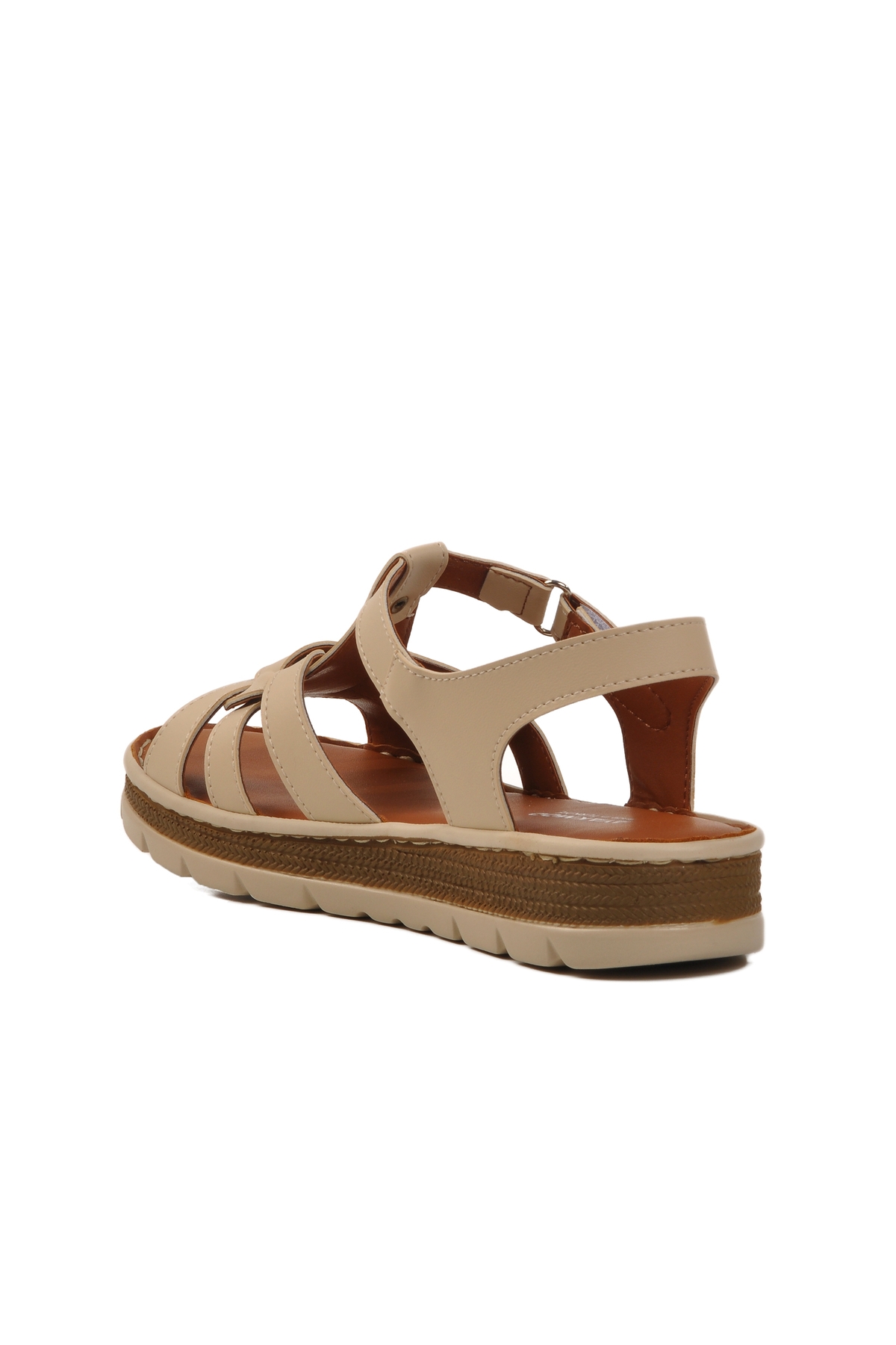 Bej Cırtlı Kadın Sandalet 492127 Z - Görsel 5