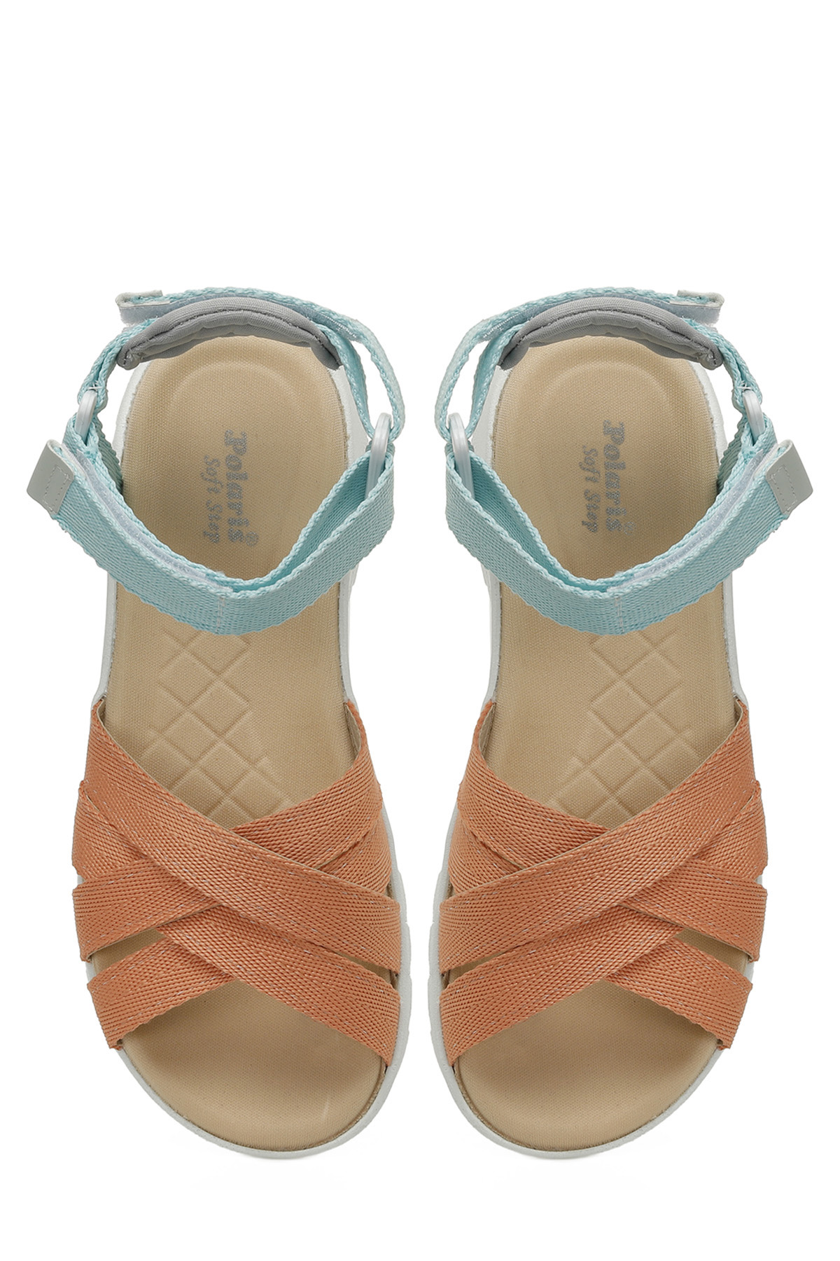 Polaris 323603.Z 4FX Nar Çiçeği Kadın Kalın Taban Sandalet - Görsel 5