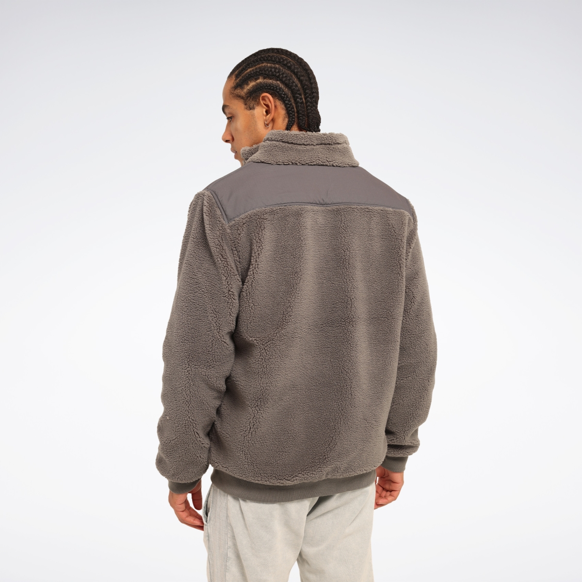 Reebok KAT SHARPA JACKET Antrasit Erkek Mont