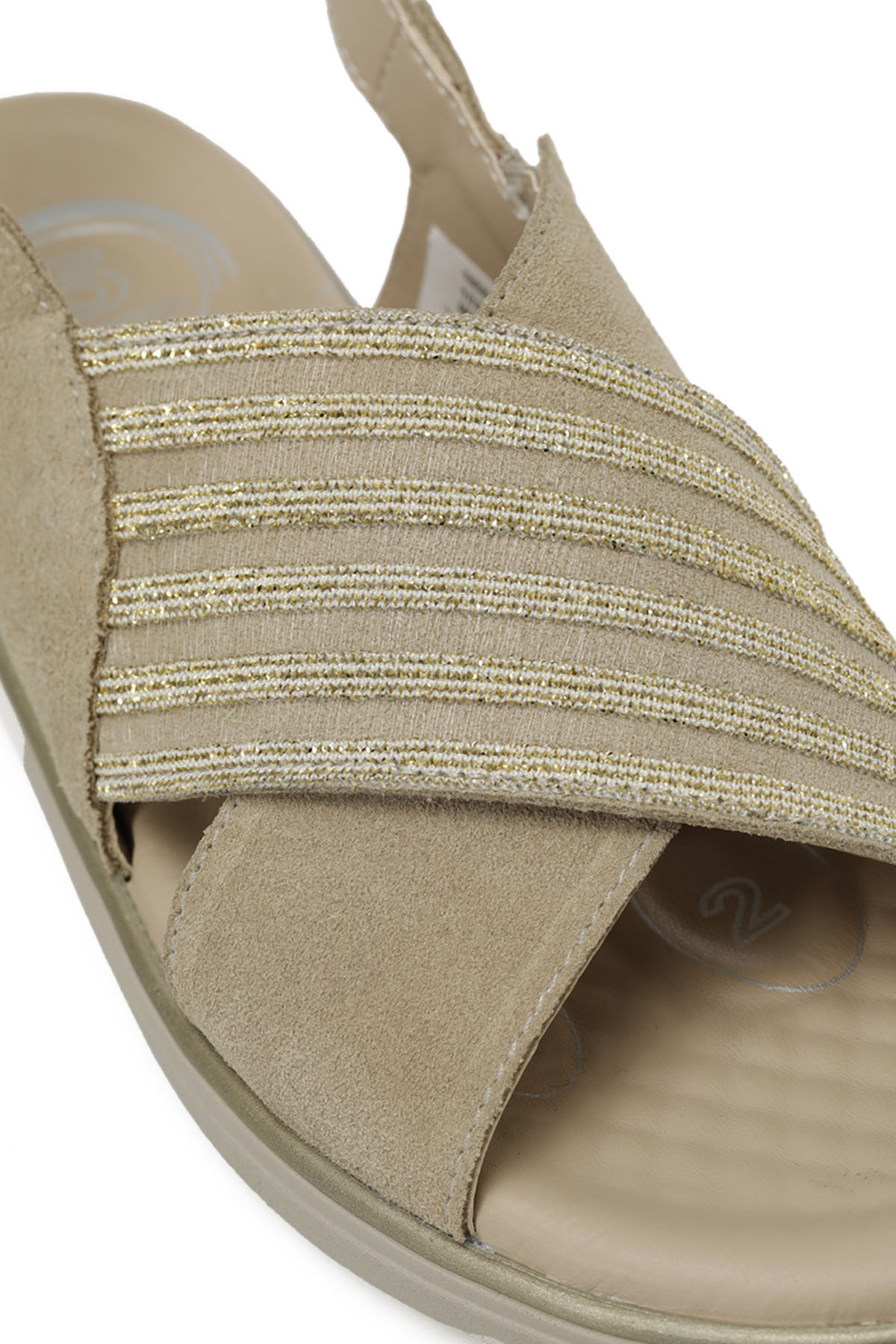 105521.Z5FX Bej Kadın Comfort Sandalet - Görsel 8