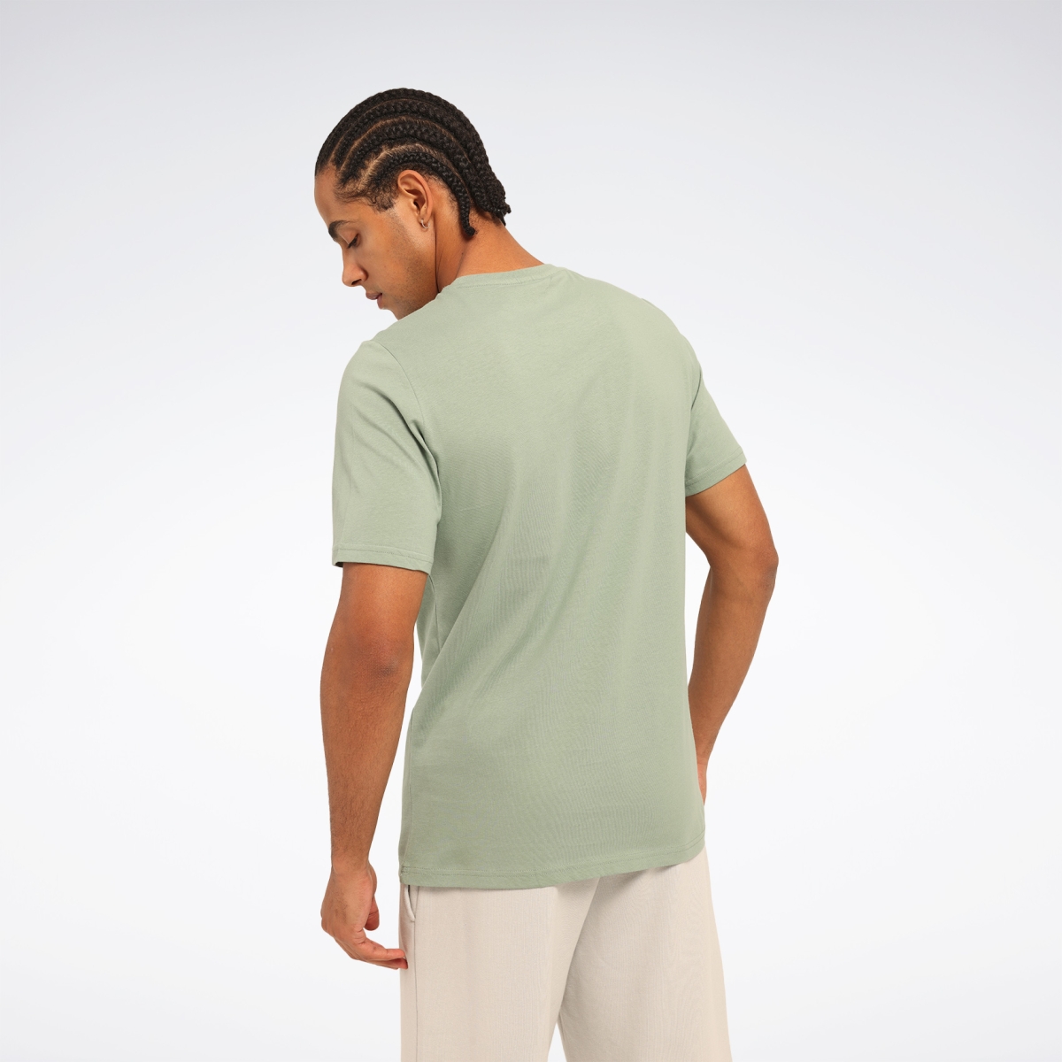 Reebok NEW ID REG TEE Yeşil Erkek Kısa Kol T-Shirt