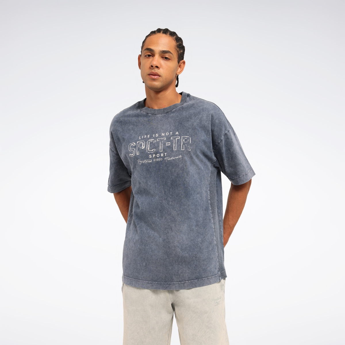 Reebok KORRE TEE Petrol Erkek Kısa Kol T-Shirt