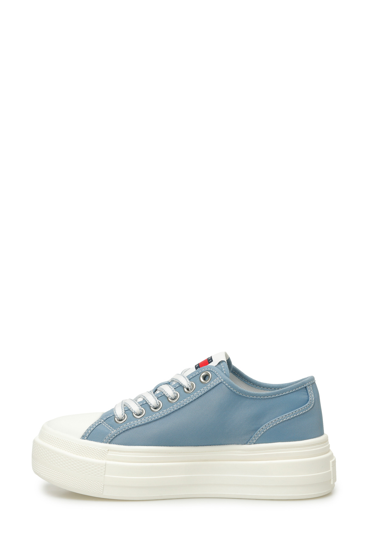 Tommy Hilfiger TJW FOXING FLATFORM SNEAK Mavi Kadın Sneaker - Görsel 4