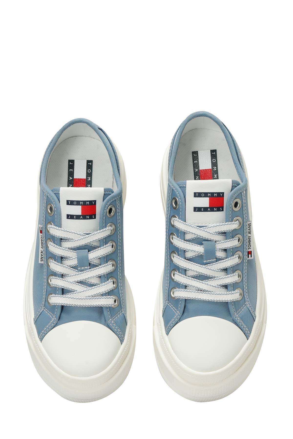 Tommy Hilfiger TJW FOXING FLATFORM SNEAK Mavi Kadın Sneaker - Görsel 5