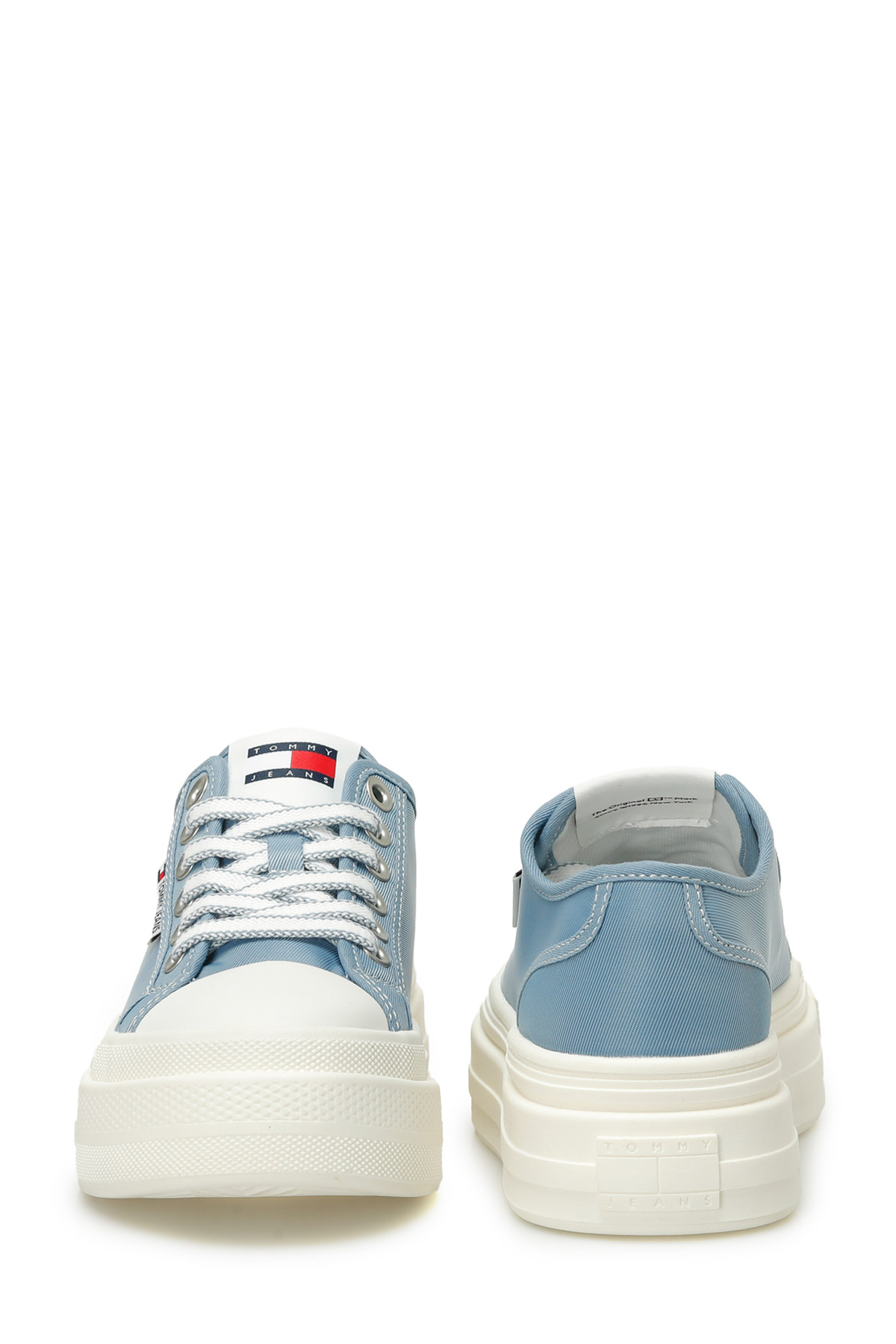Tommy Hilfiger TJW FOXING FLATFORM SNEAK Mavi Kadın Sneaker - Görsel 6