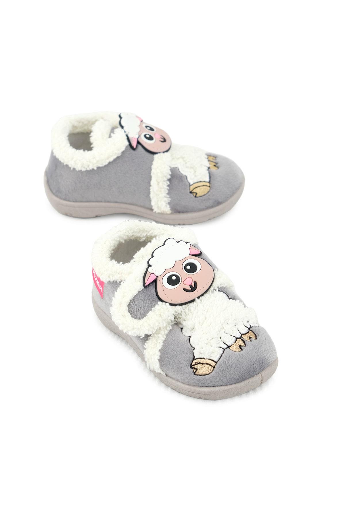 Unisex Çocuk Bebe Cırtlı Ayarlanabilir Günlük Okul Kreş Panduf Ayakkabı - Görsel 2