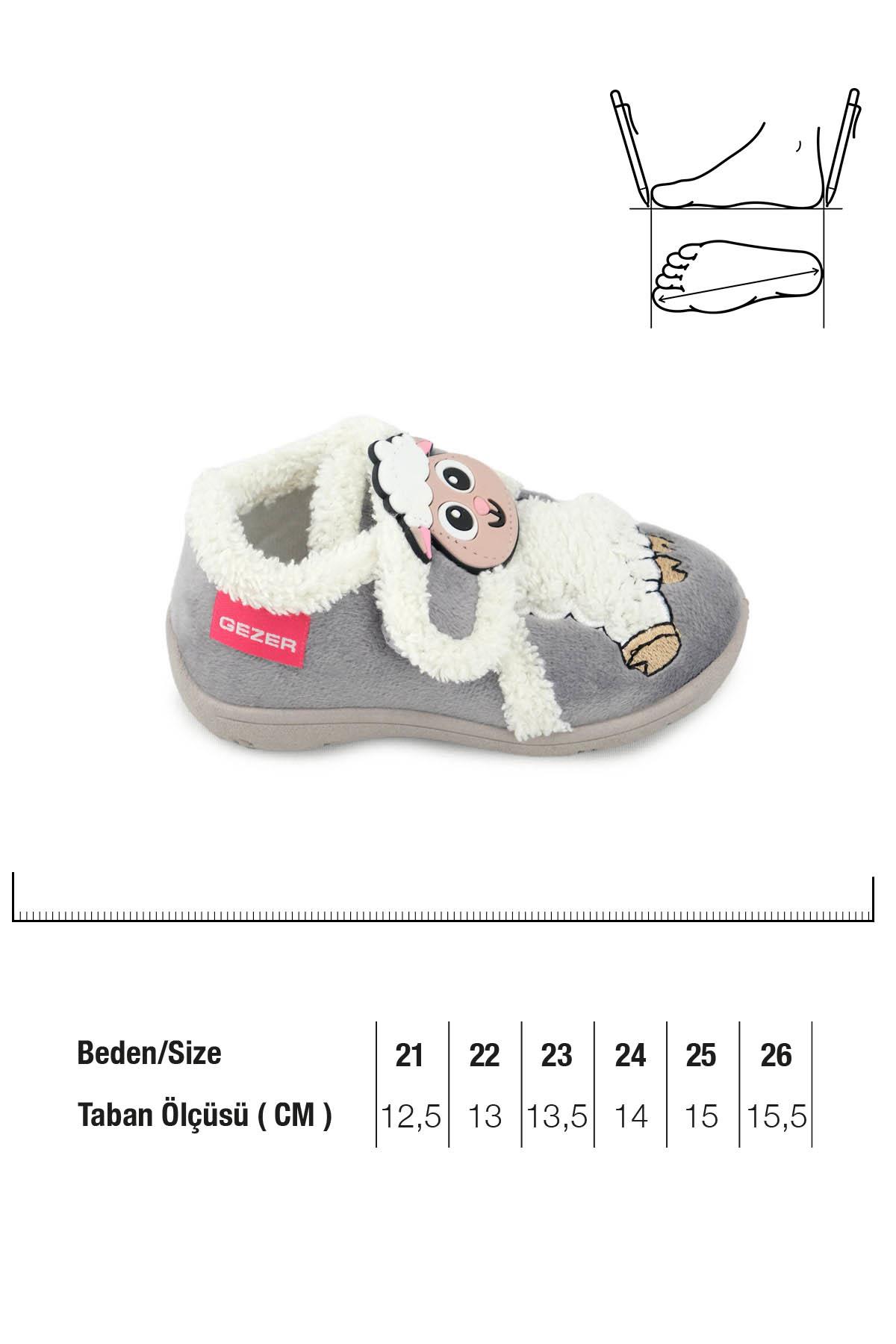 Unisex Çocuk Bebe Cırtlı Ayarlanabilir Günlük Okul Kreş Panduf Ayakkabı - Görsel 3