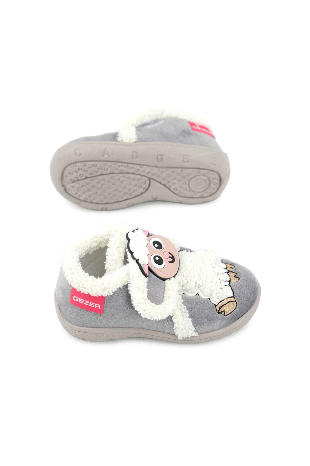 Unisex Çocuk Bebe Cırtlı Ayarlanabilir Günlük Okul Kreş Panduf Ayakkabı - Görsel 6