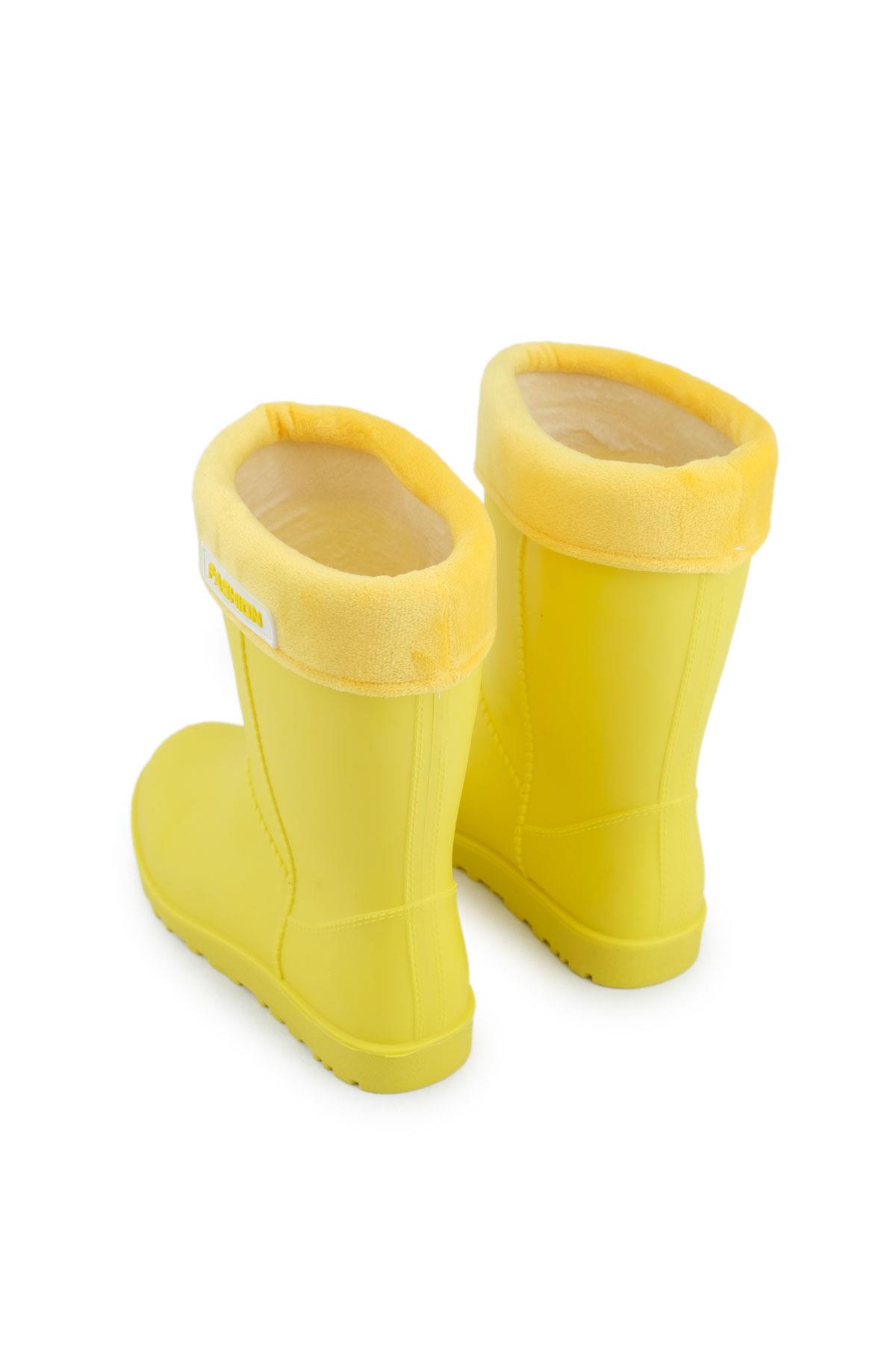00622 Kız Çocuk Termal Astarlı Su Yağmur Geçirmez Çizme - Görsel 5