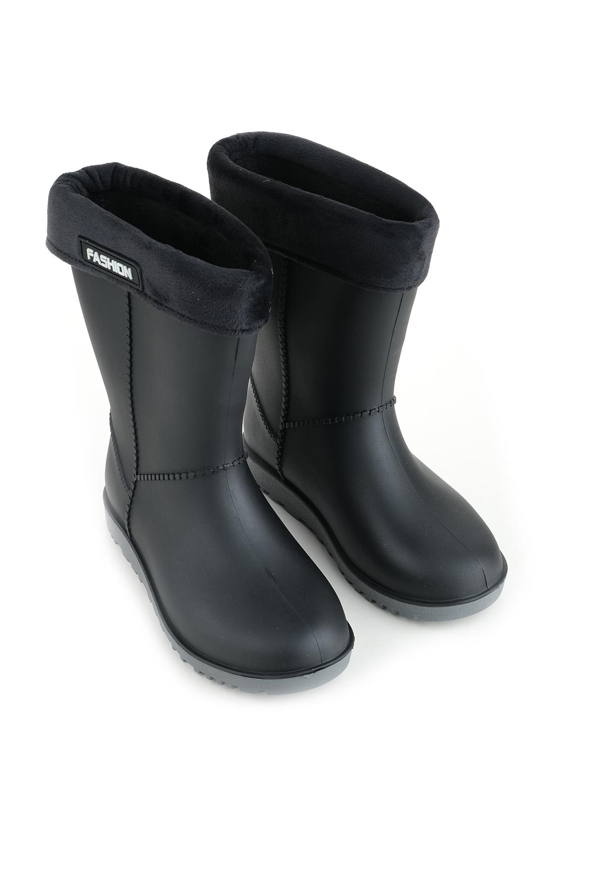 00622 Kız Çocuk Termal Astarlı Su Yağmur Geçirmez Çizme - Görsel 3