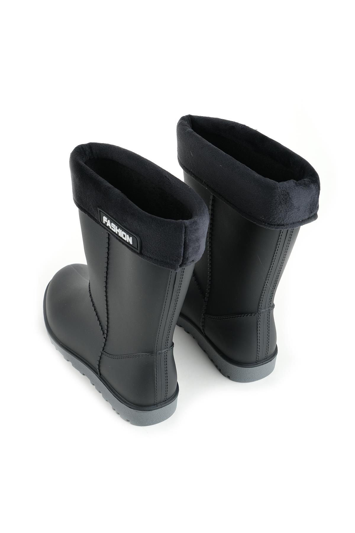 00622 Kız Çocuk Termal Astarlı Su Yağmur Geçirmez Çizme - Görsel 5