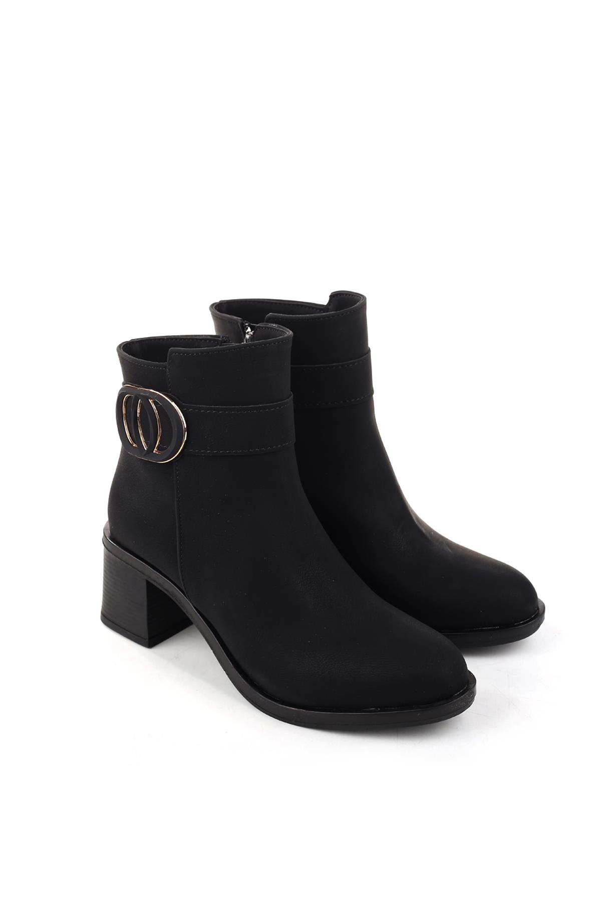 4272 5 Cm Topuklu Kaymaz Taban Günlük Kadın Bot - Görsel 3