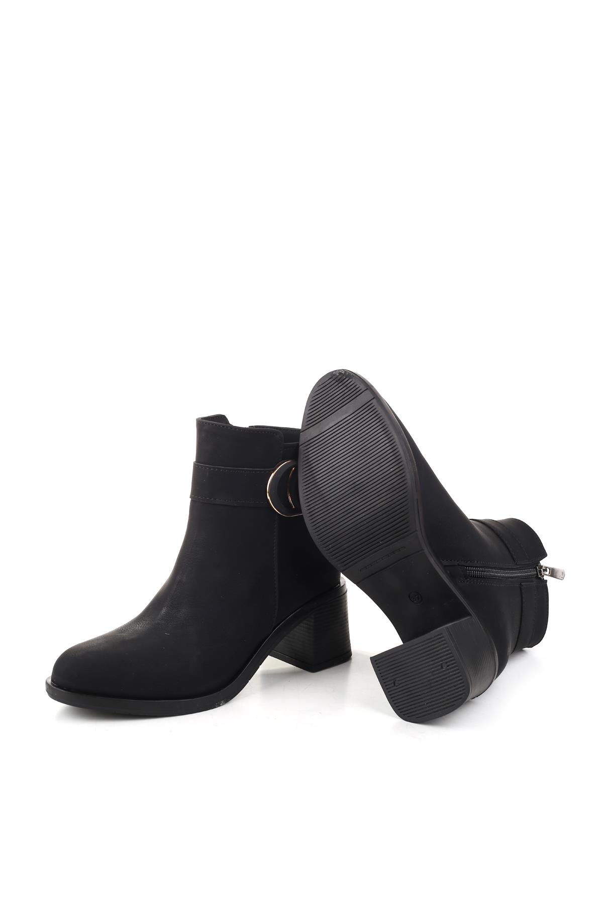 4272 5 Cm Topuklu Kaymaz Taban Günlük Kadın Bot - Görsel 6