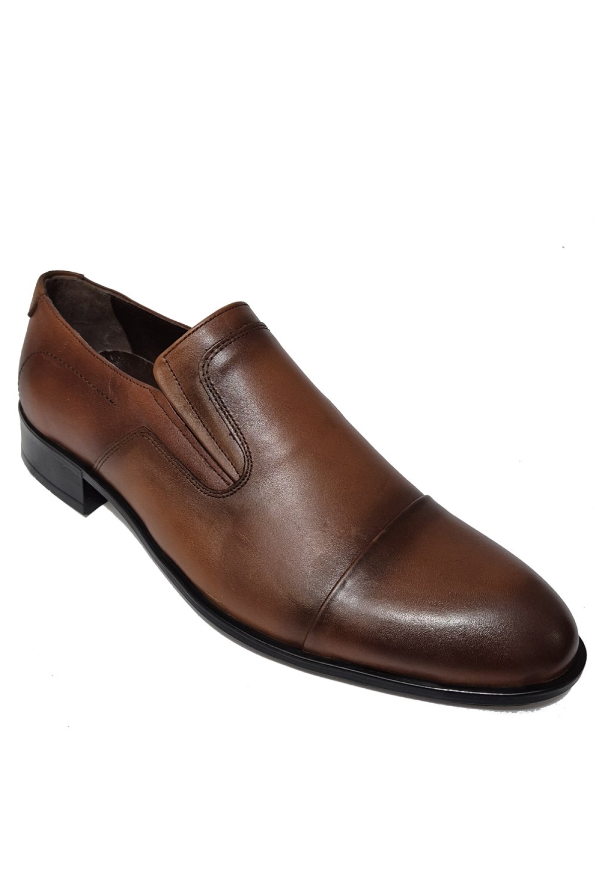 Bağsız Orta ve Burun Kısmı Kat Deri Model Neolit Taban Kundura BC-126-NEOLIT - Görsel 2