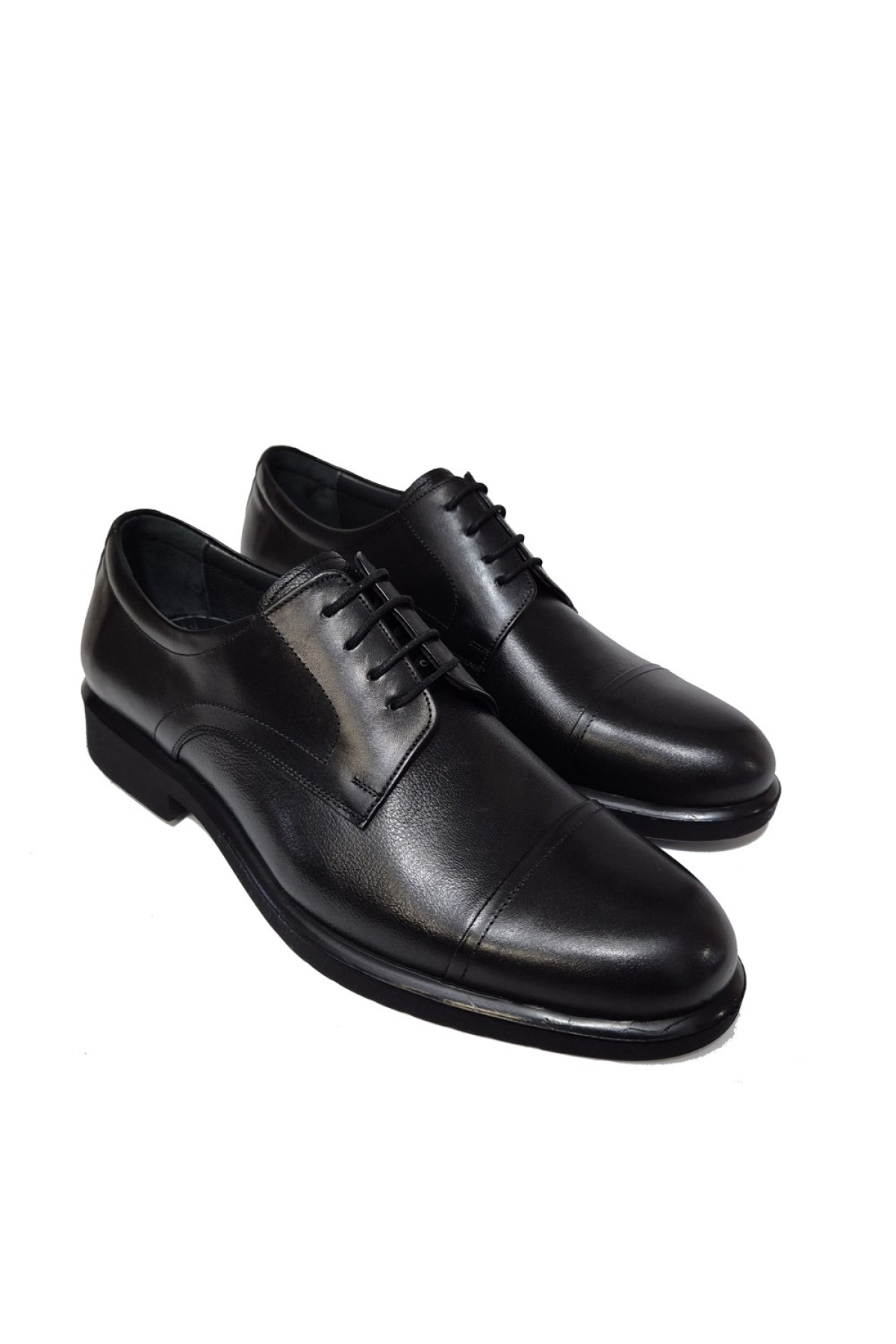 Bağlı Burun Kısmı Dikişli Kat Model Ökçeli Poli Taban Kundura BC-061-OPOLI - Görsel 4