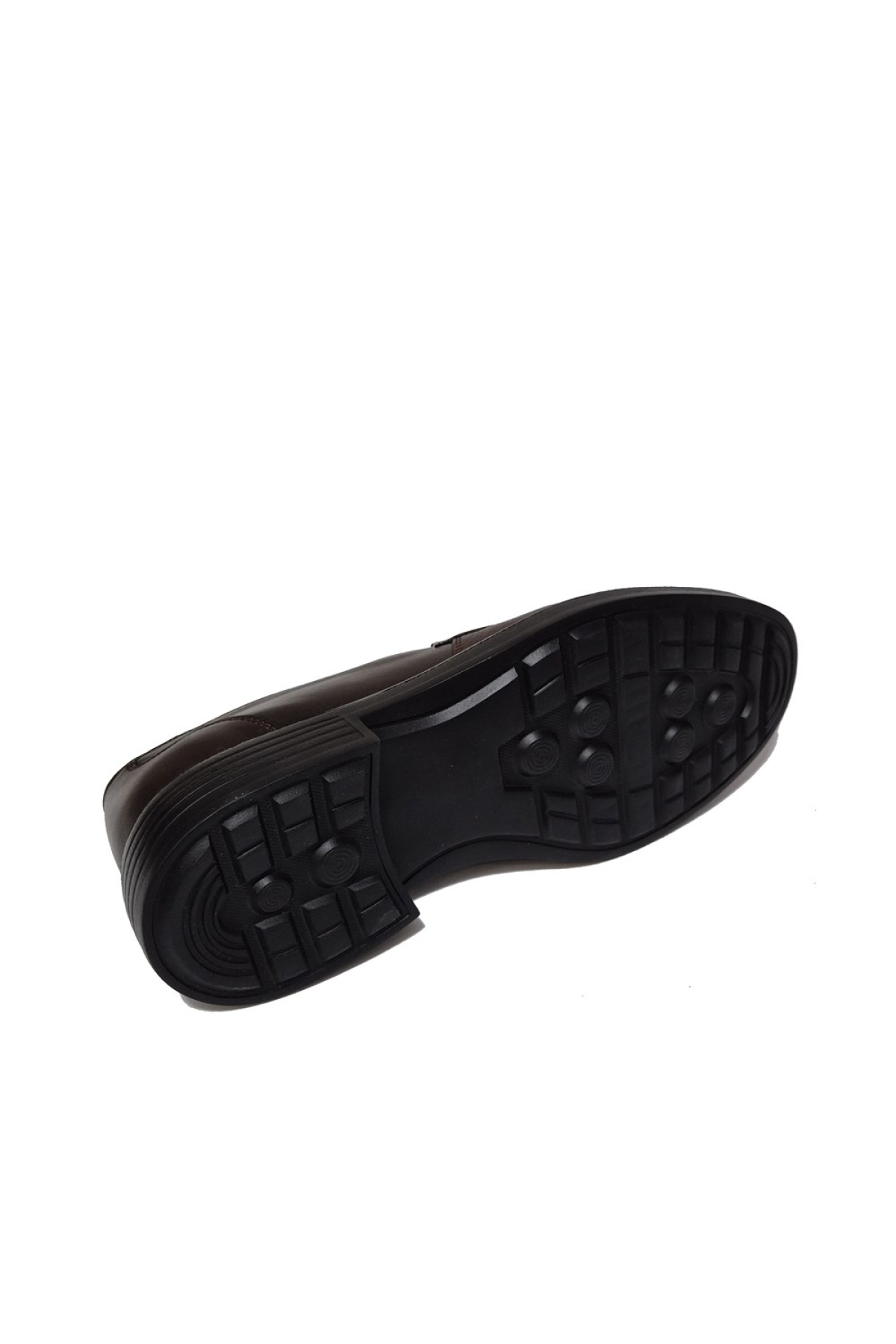 Bağsız Fiyonk Bant Floter Deri Model Kalın EVA Ökçeli Taban Kundura BC-986-OEVA - Görsel 5