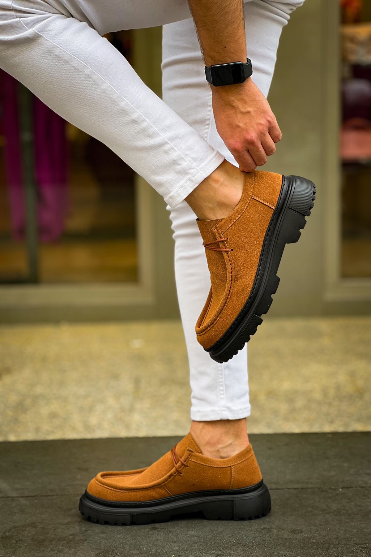 Bağcıklı Erkek Günlük Ayakkabı Taba - Görsel 4