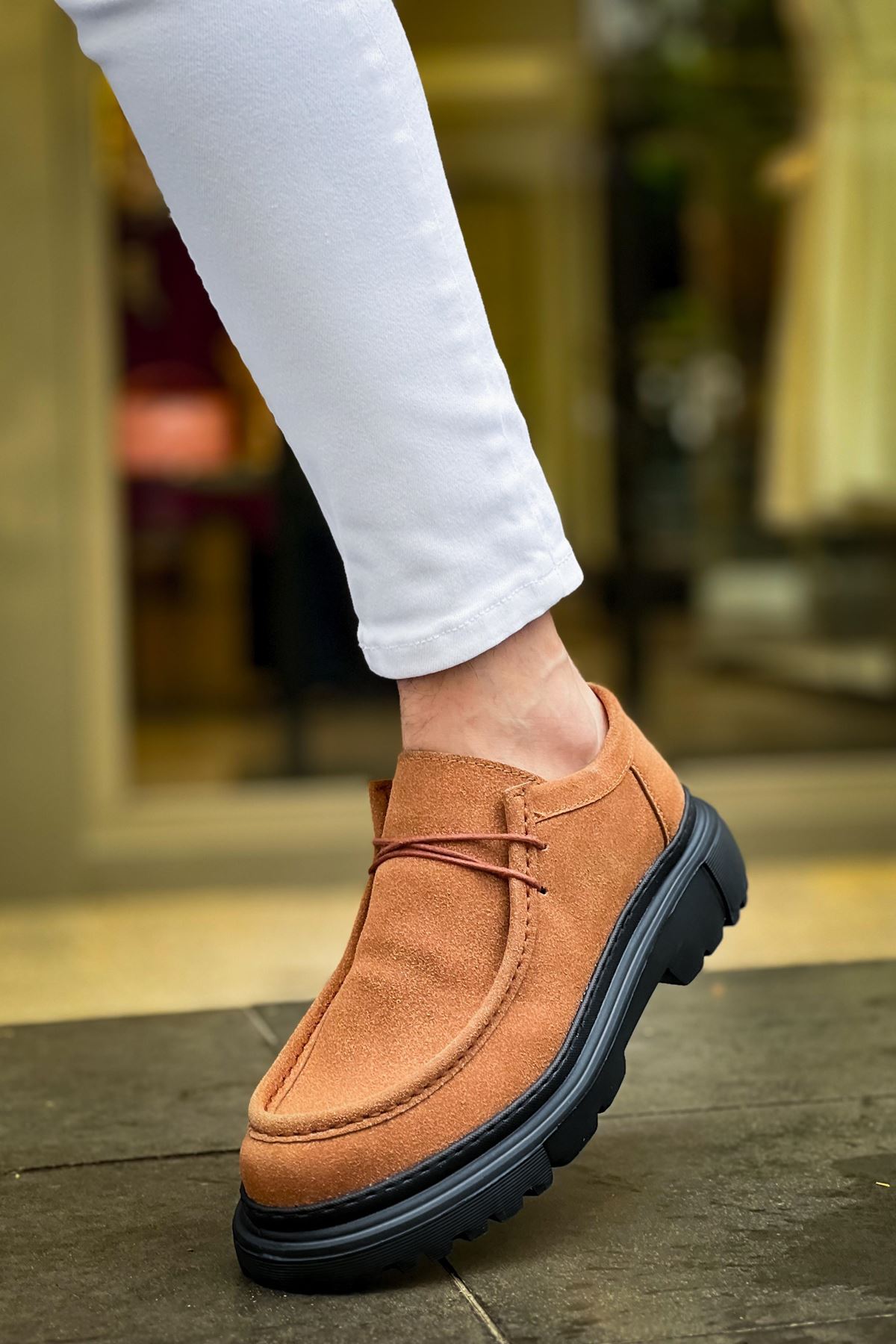 Bağcıklı Erkek Günlük Ayakkabı Taba - Görsel 5