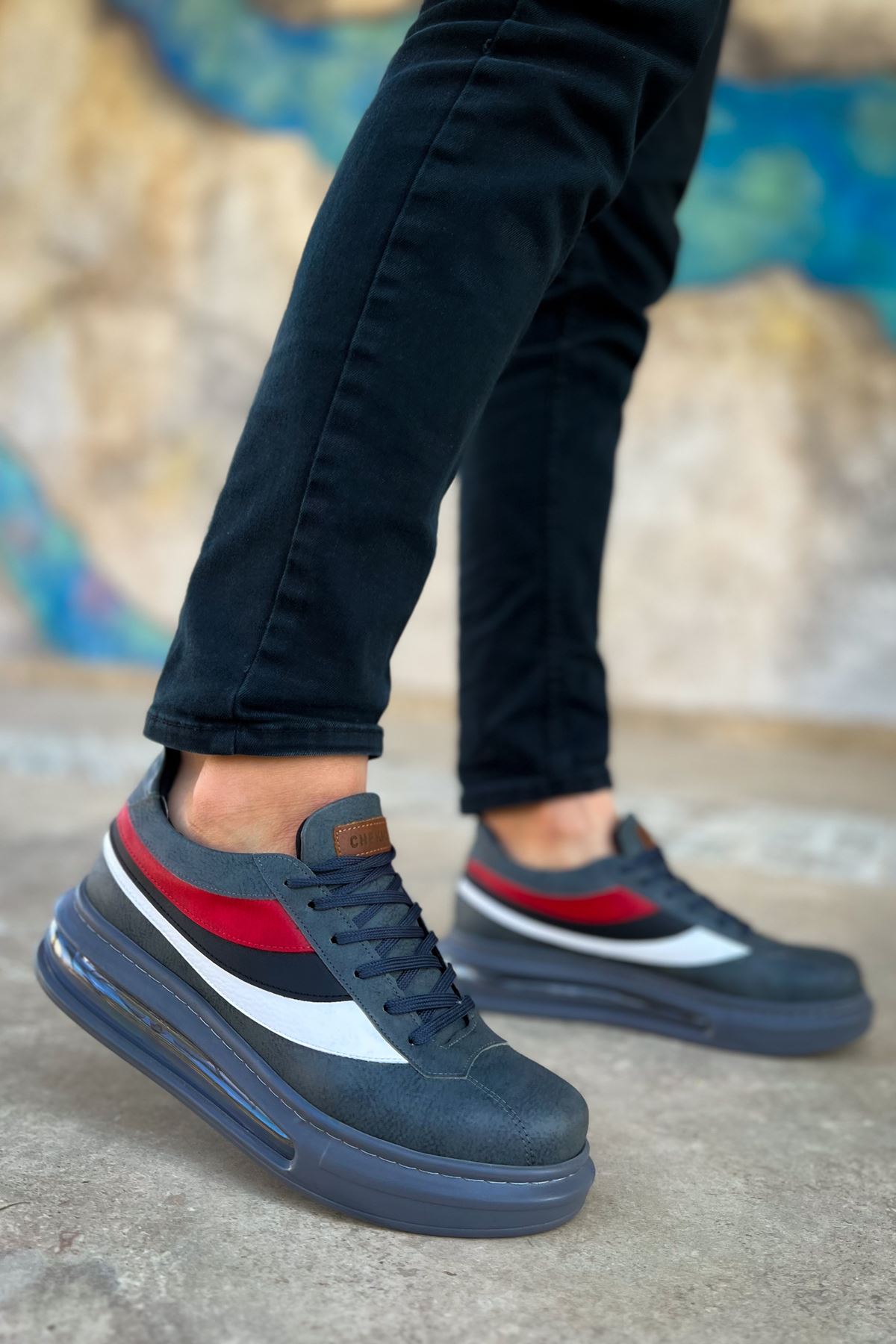 Bağcıklı Balon Taban Erkek Günlük Ayakkabı Antrasit - Görsel 2