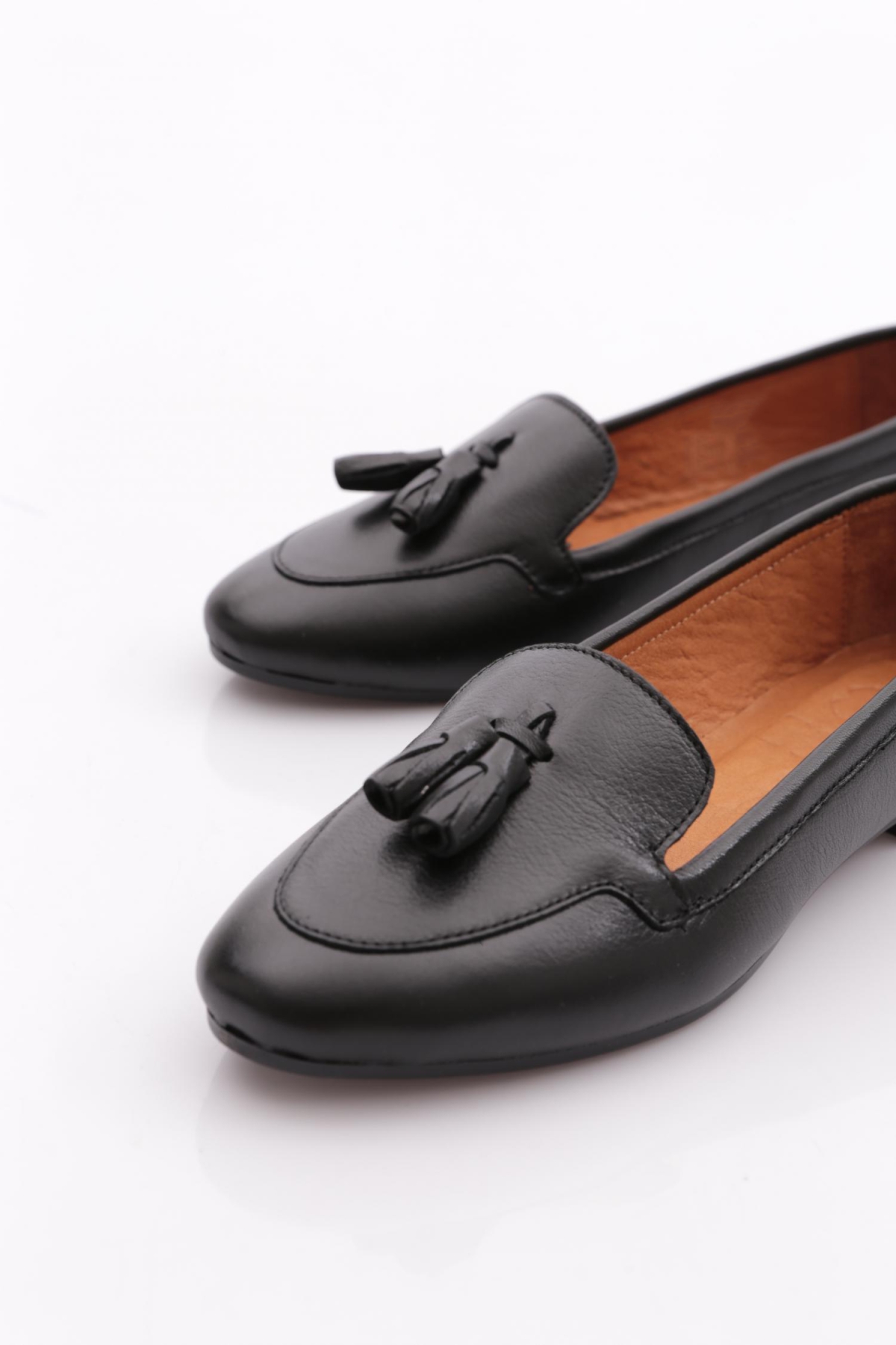 104-23Y Kadin Püskül Aksesuarli Zenne Babet - Görsel 5