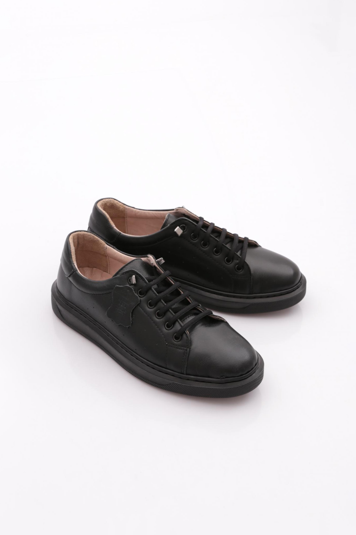 P64 Kadin Bağcikli Düz Taban Sneaker Ayakkabi - Görsel 3