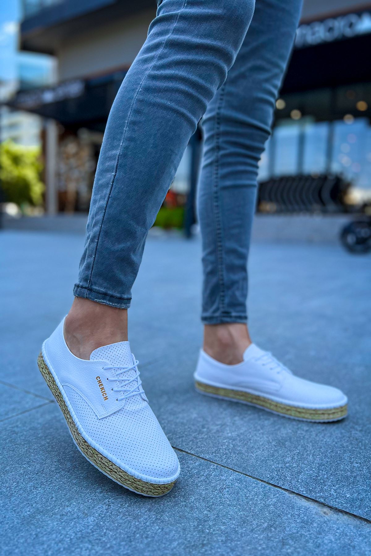 Bağcıklı Erkek Günlük Ayakkabı Beyaz - Görsel 2