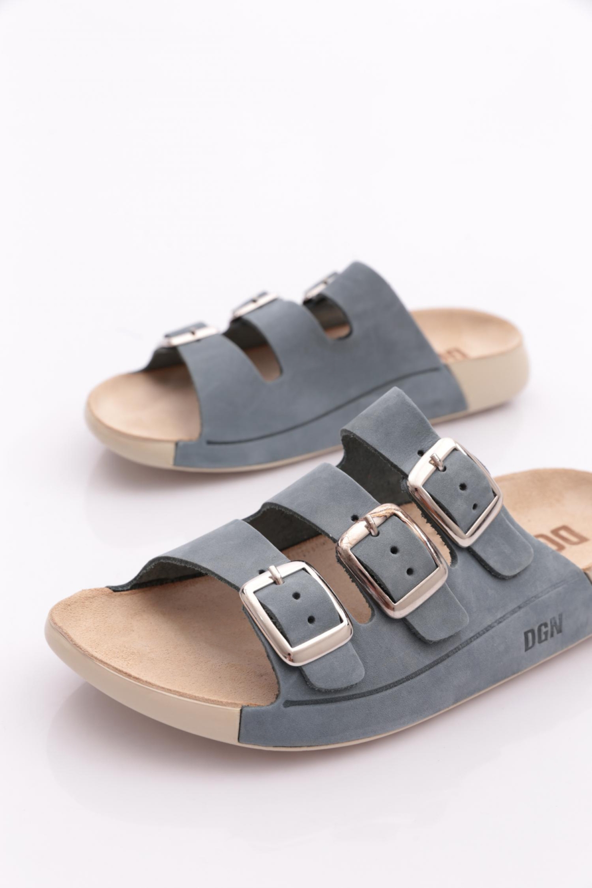 P29 Kadin Tokali Üç Bantli Terlik - Görsel 5