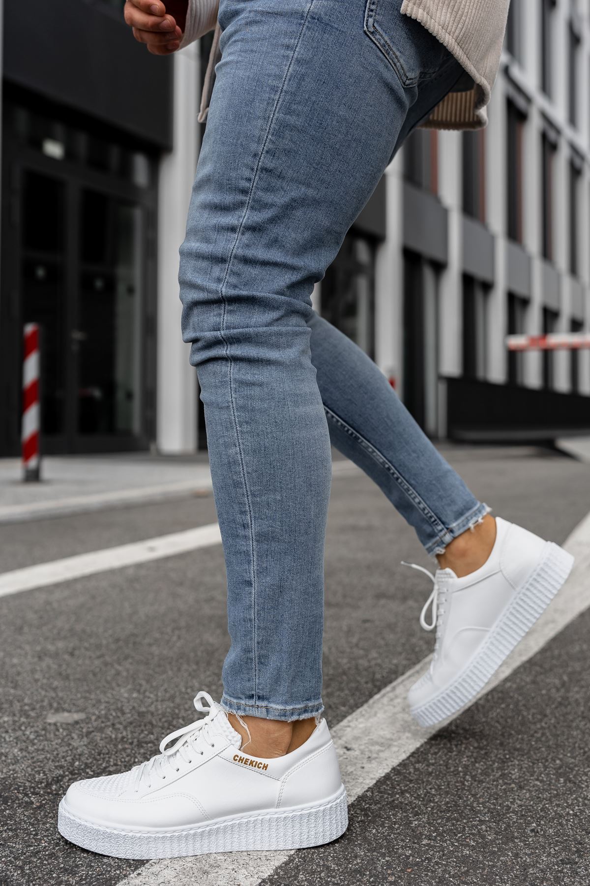 Bağcıklı Erkek Günlük Ayakkabı Beyaz - Görsel 5