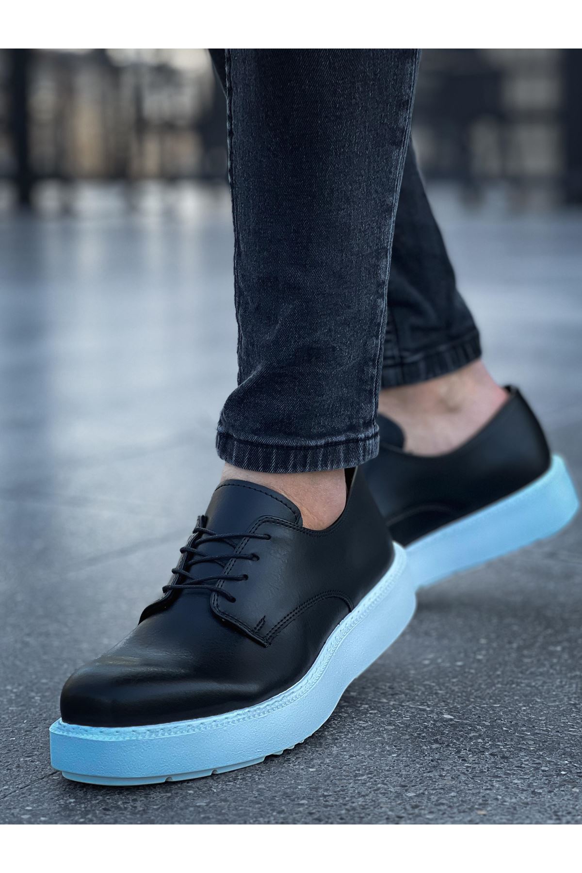 Bağcıklı Erkek Günlük Ayakkabı Siyah - Görsel 4