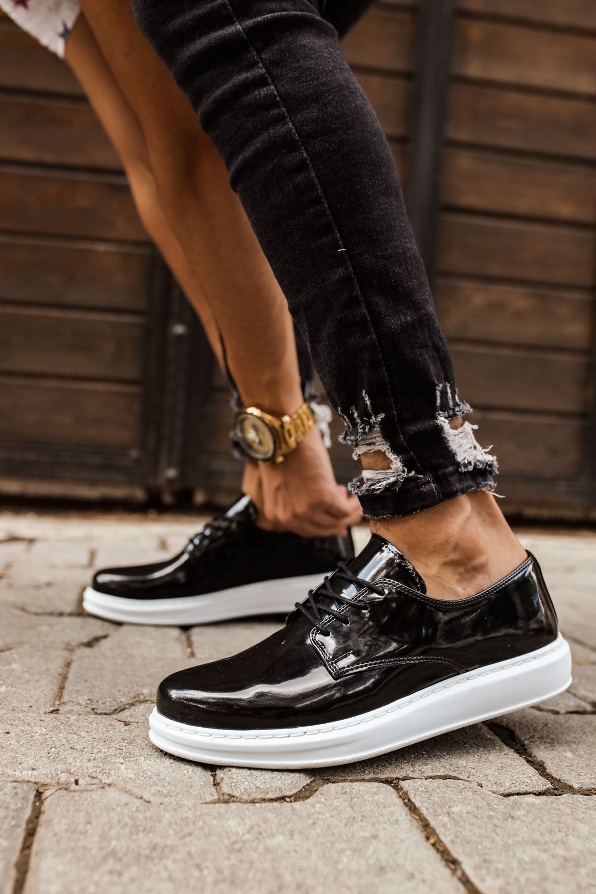 Bağcıklı Erkek Günlük Ayakkabı Siyah - Görsel 2