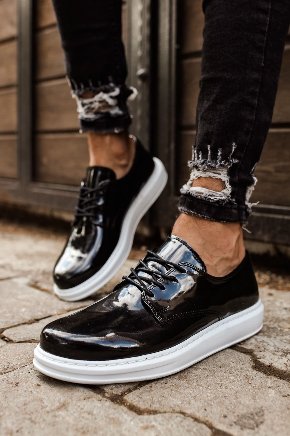 Bağcıklı Erkek Günlük Ayakkabı Siyah - Görsel 5