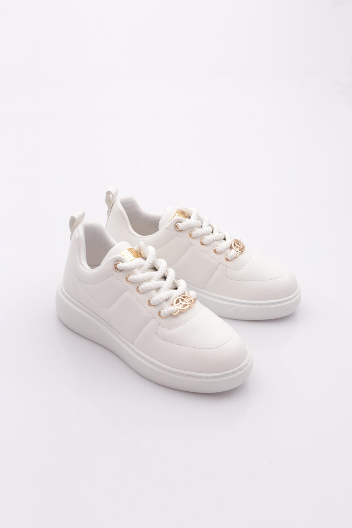 B1009 Kadin Aksesuarli Sneakers Ayakkabi - Görsel 3