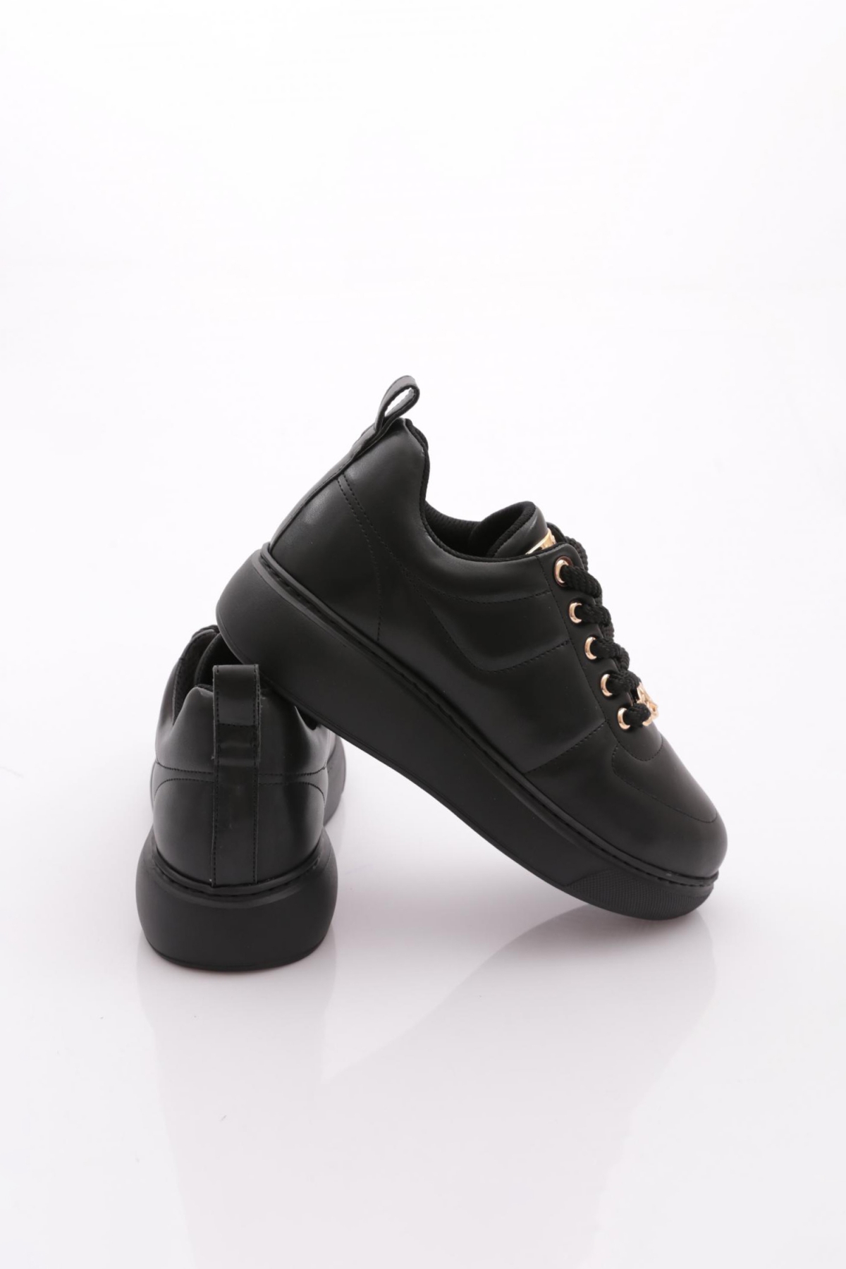 B1009 Kadin Aksesuarli Sneakers Ayakkabi - Görsel 4