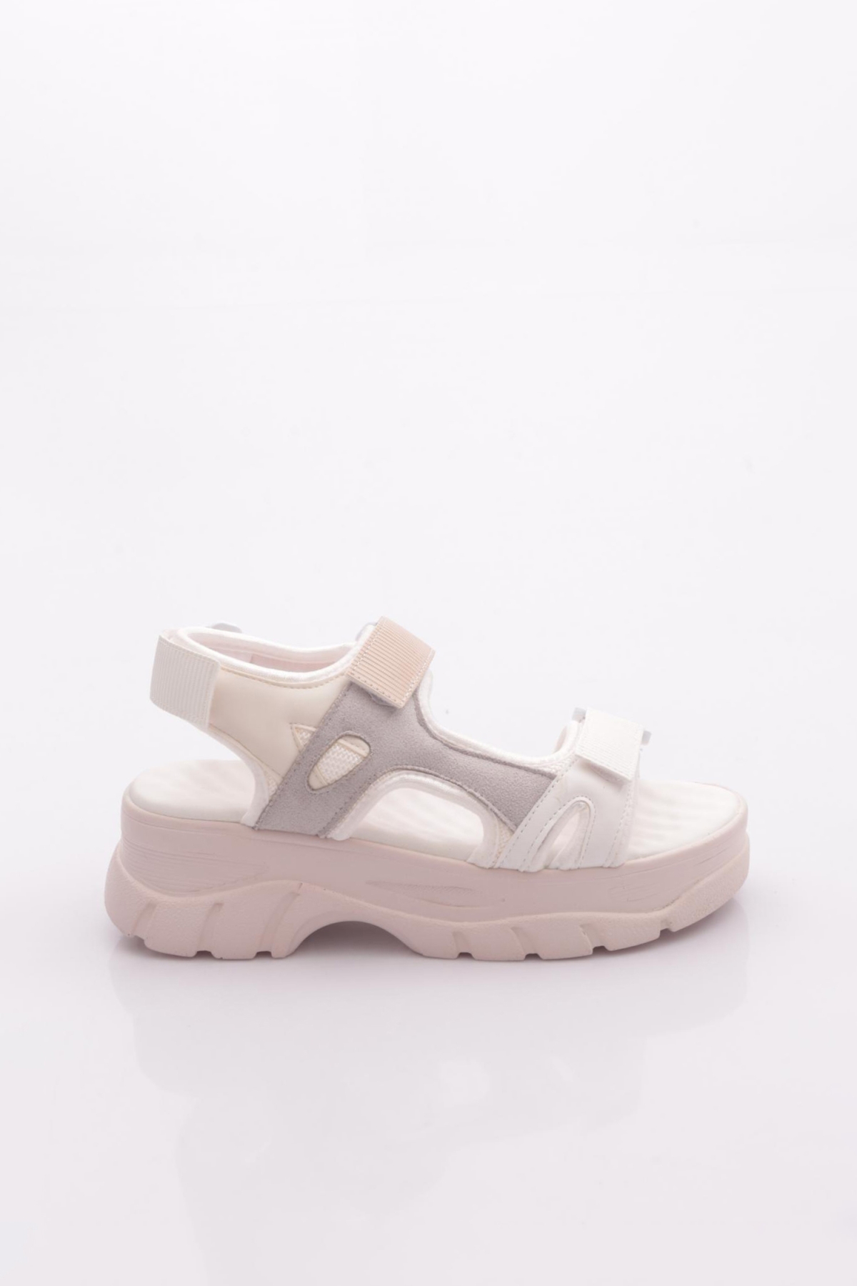 4740-22Y Kadin Kalin Taban Cirtli Sandalet - Görsel 2