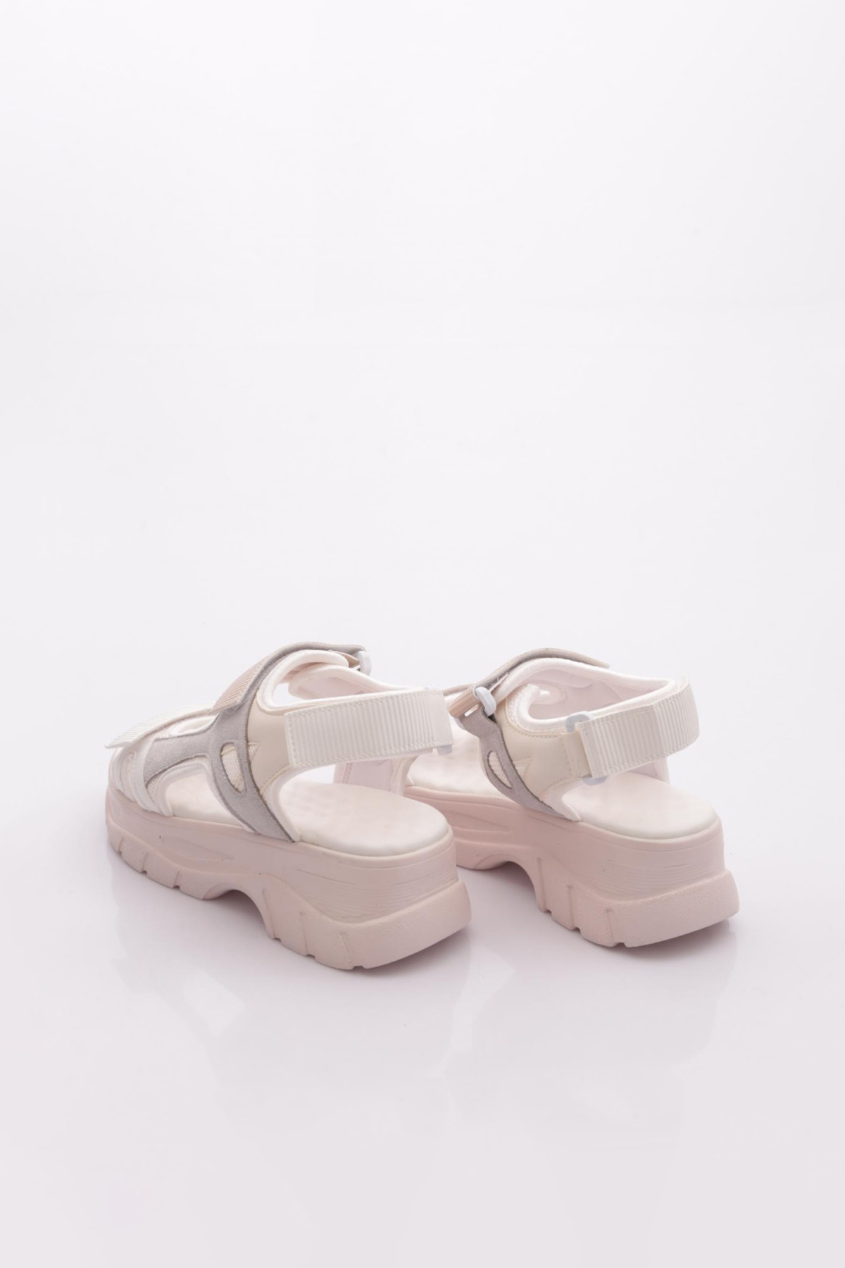 4740-22Y Kadin Kalin Taban Cirtli Sandalet - Görsel 4