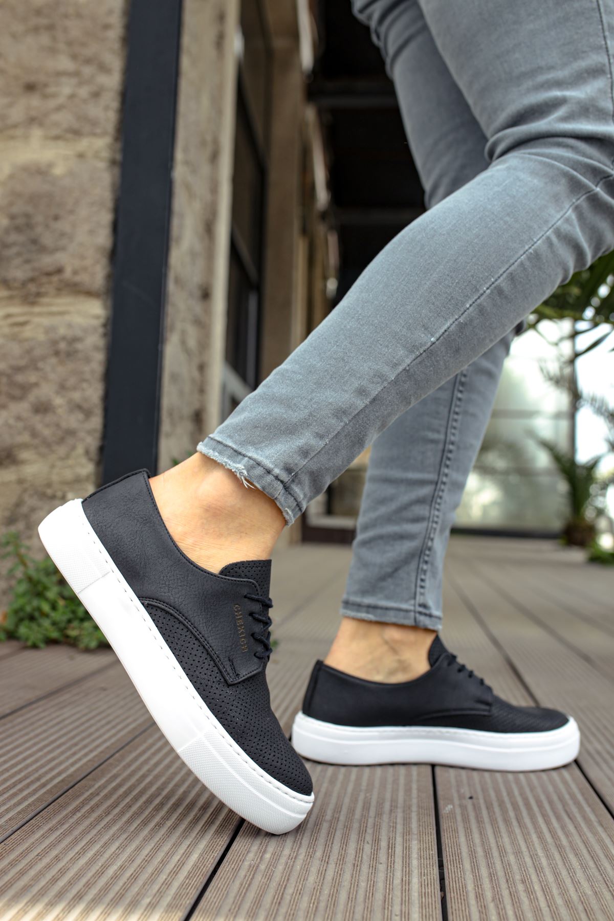 Bağcıklı Erkek Günlük Ayakkabı Siyah - Görsel 5