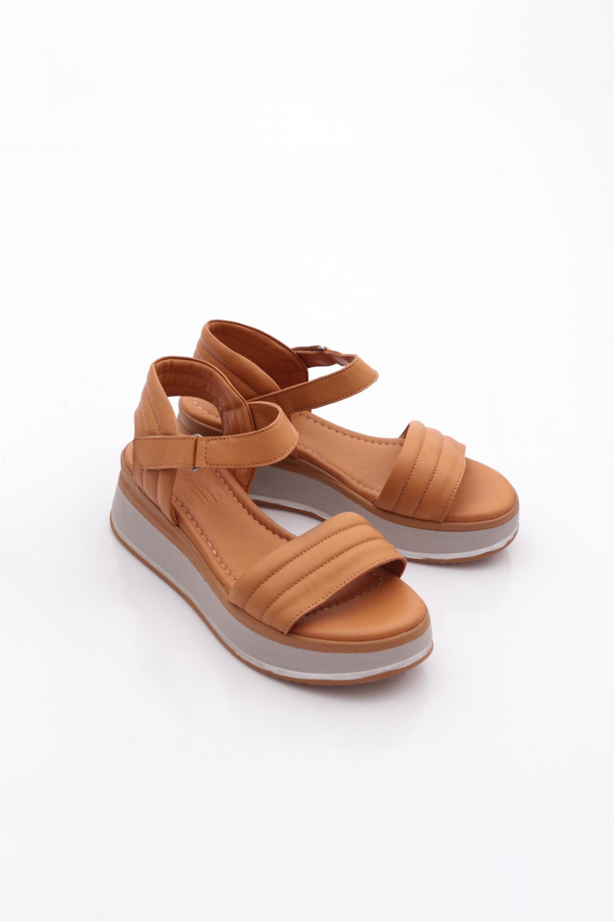 1220-22229 Kadin Çapraz Bantli Sandalet - Görsel 3