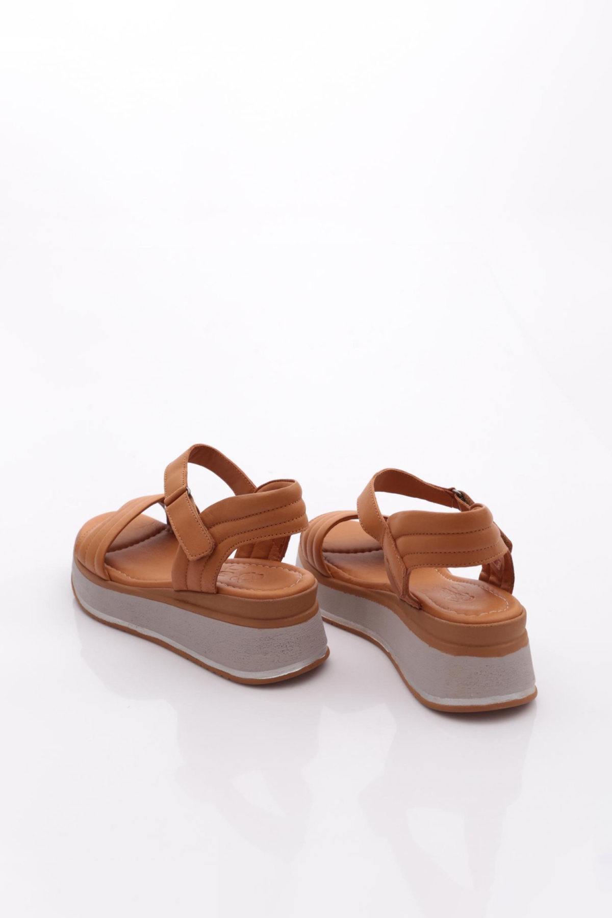 1220-22229 Kadin Çapraz Bantli Sandalet - Görsel 4