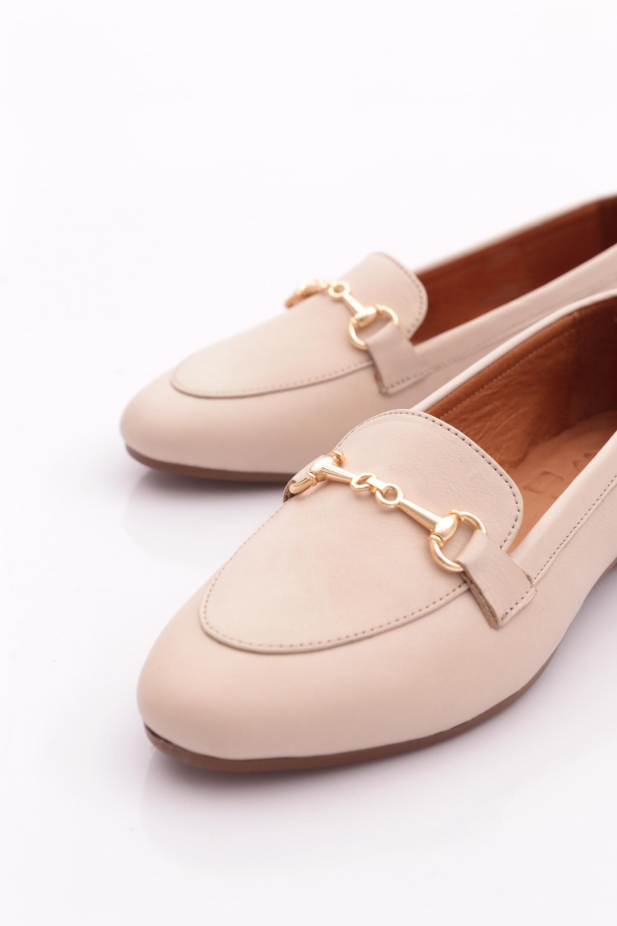 102 Kadin Metal Aksesuarli Zenne Loafer - Görsel 5