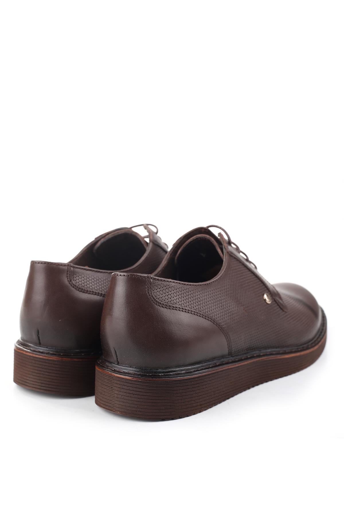 1005 Hakiki Deri Bağcıklı Hafif Taban Klasik Erkek Ayakkabı - Görsel 4
